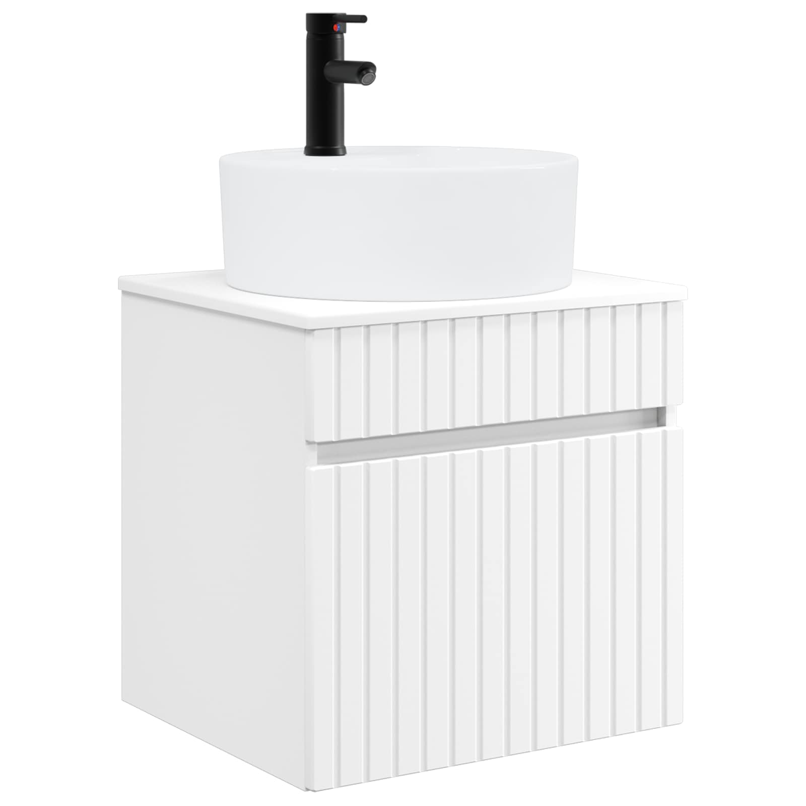 Ensemble d'armoire de salle de bain 3 pc Blanc