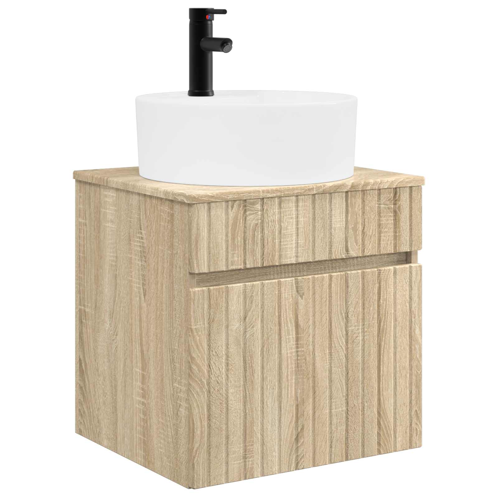 Ensemble d'armoire de salle de bain 3 pc Chêne Sonoma