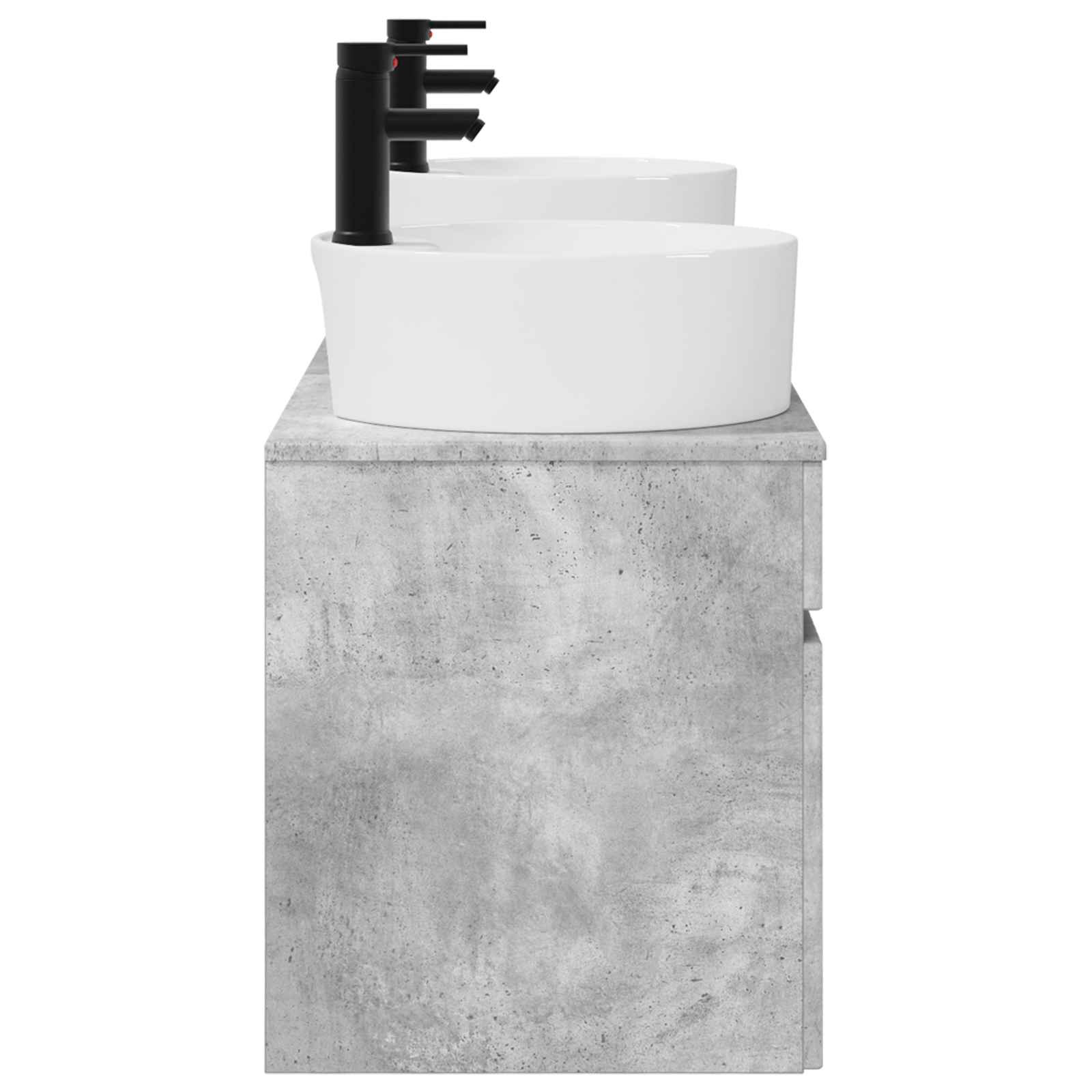 Ensemble d'armoire de salle de bain 3 pc Gris béton