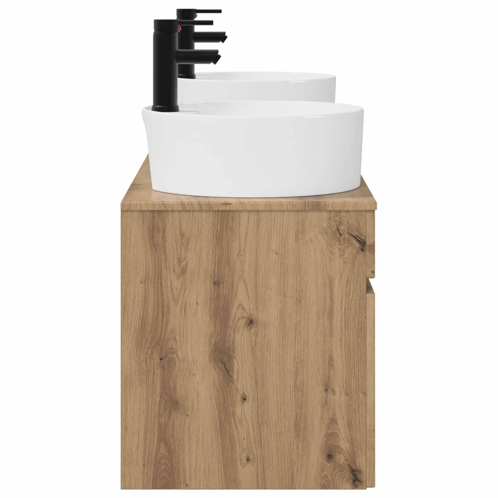 Ensemble d'armoire de salle de bain 3 pc Chêne artisanal
