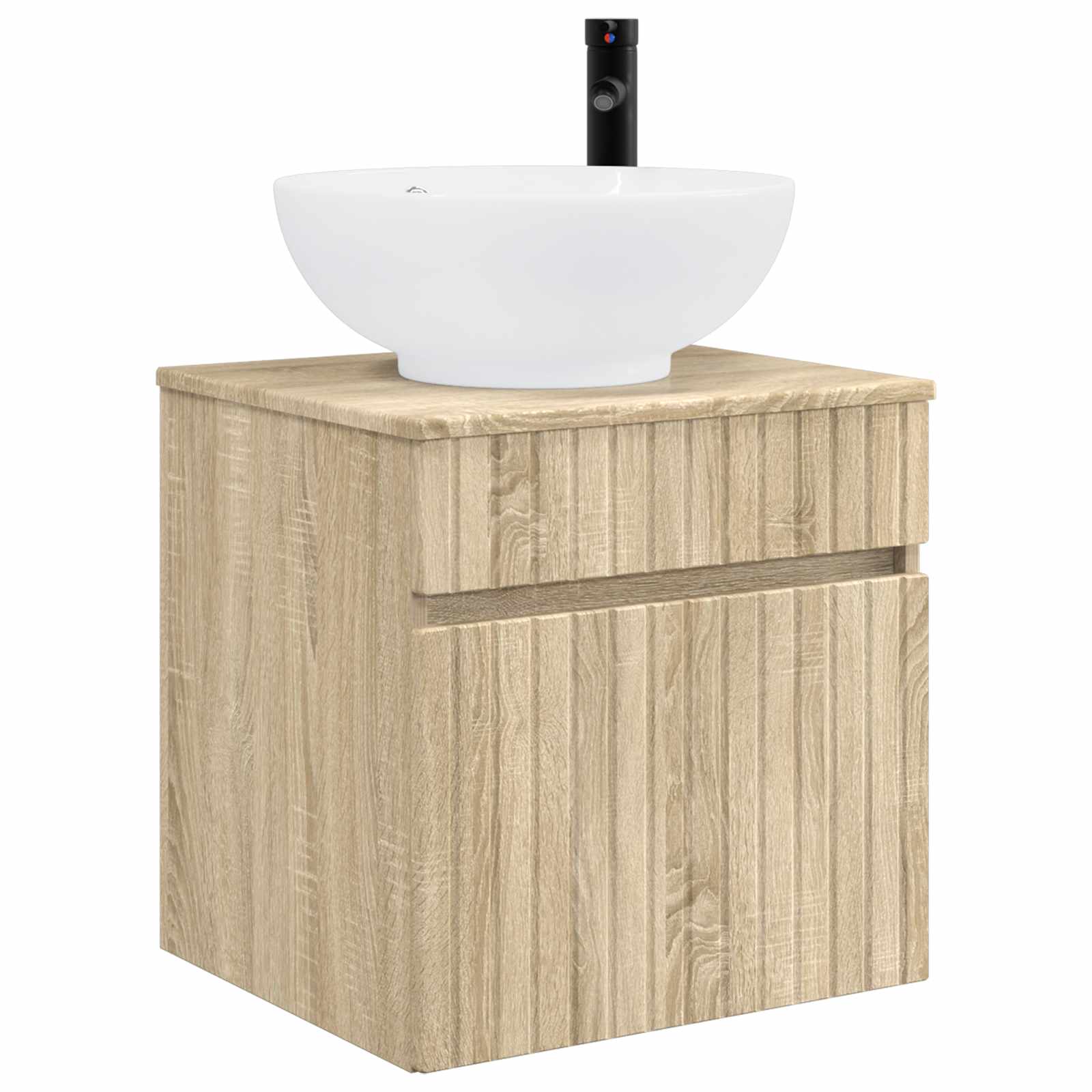 Ensemble d'armoire de salle de bain 3 pc Chêne Sonoma