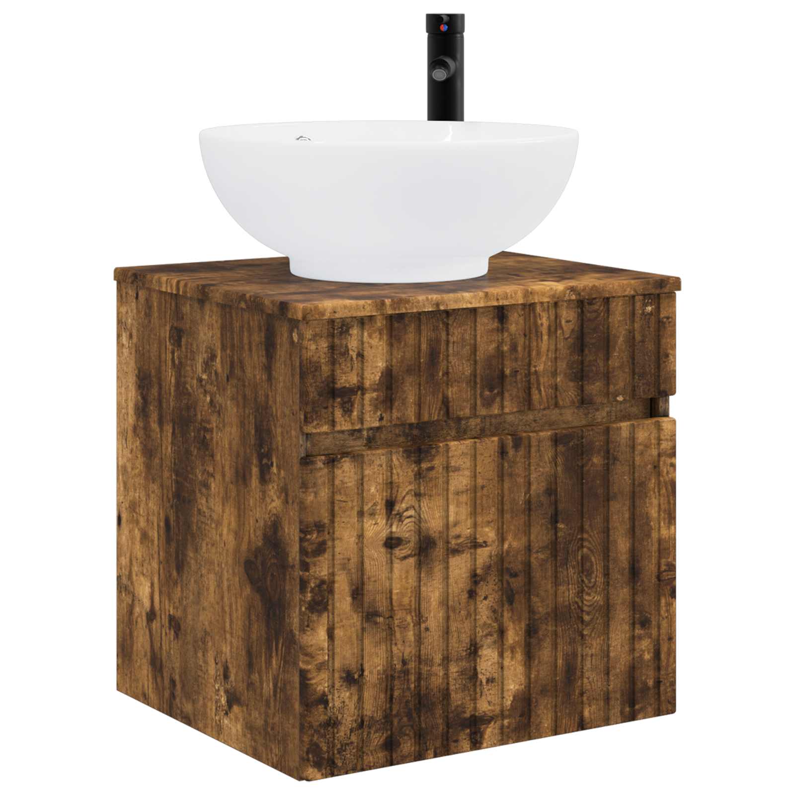 Ensemble d'armoire de salle de bain 3 pc Chêne fumé