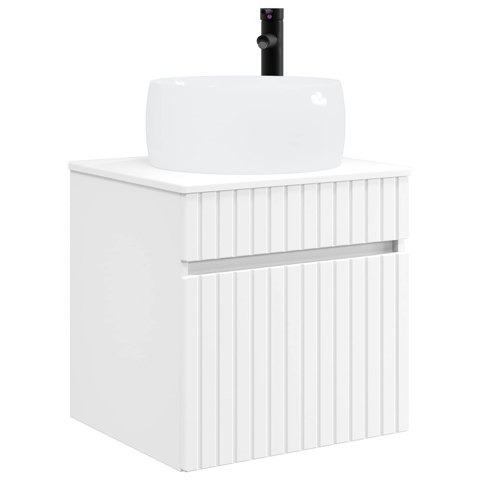Ensemble d'armoire de salle de bain 3 pc Blanc