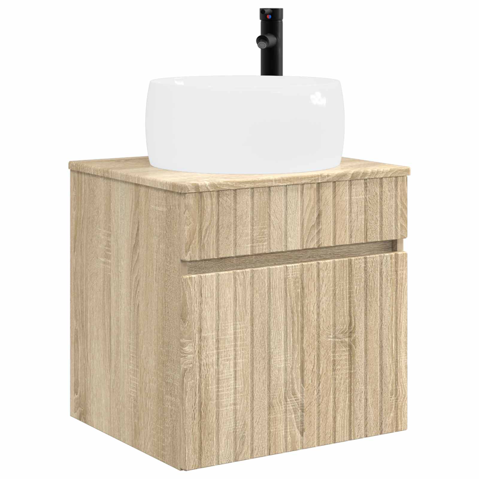 Ensemble d'armoire de salle de bain 3 pc Chêne Sonoma