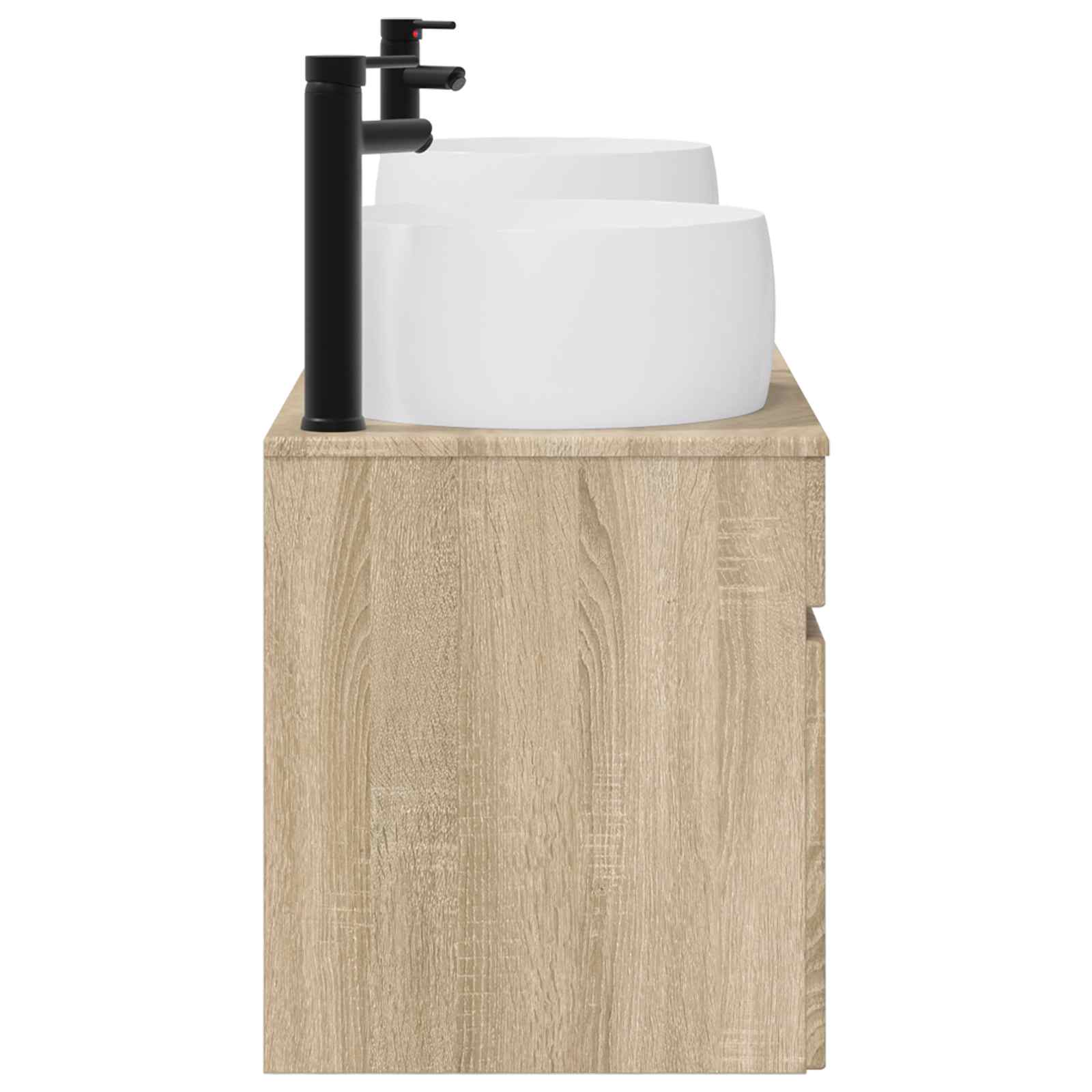 Ensemble d'armoire de salle de bain 3 pc Chêne Sonoma