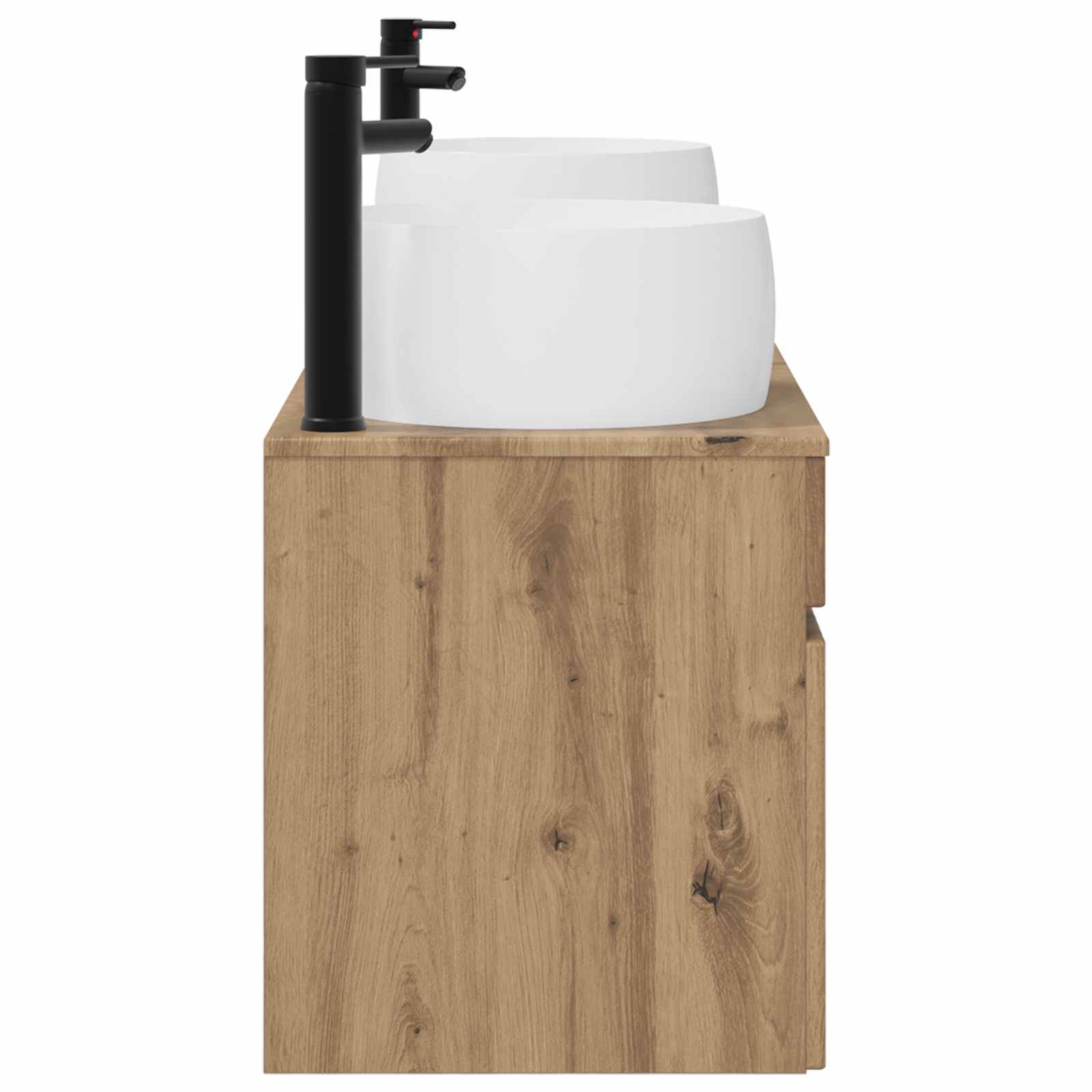 Ensemble d'armoire de salle de bain 3 pc Chêne artisanal