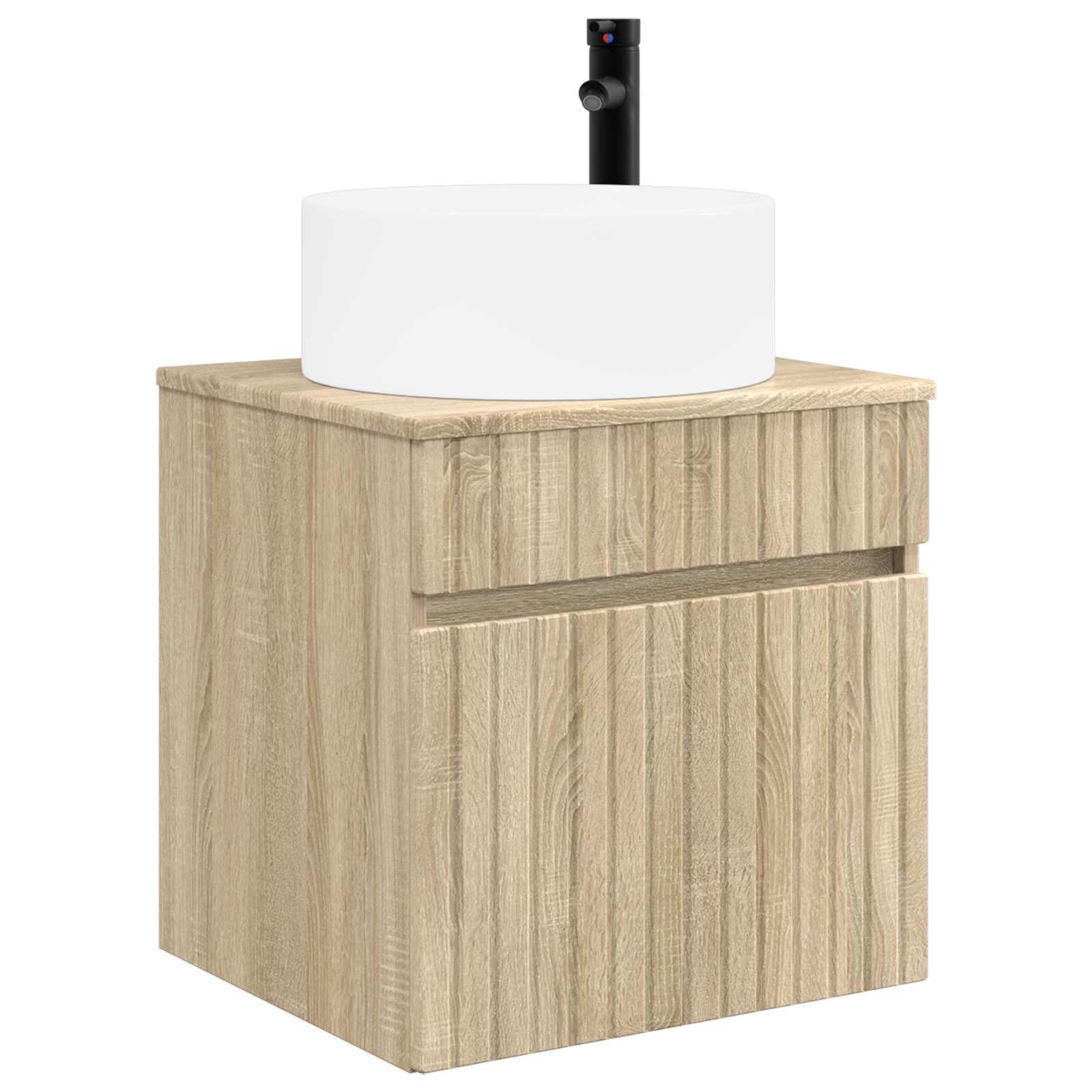 Ensemble d'armoire de salle de bain 3 pc Chêne Sonoma
