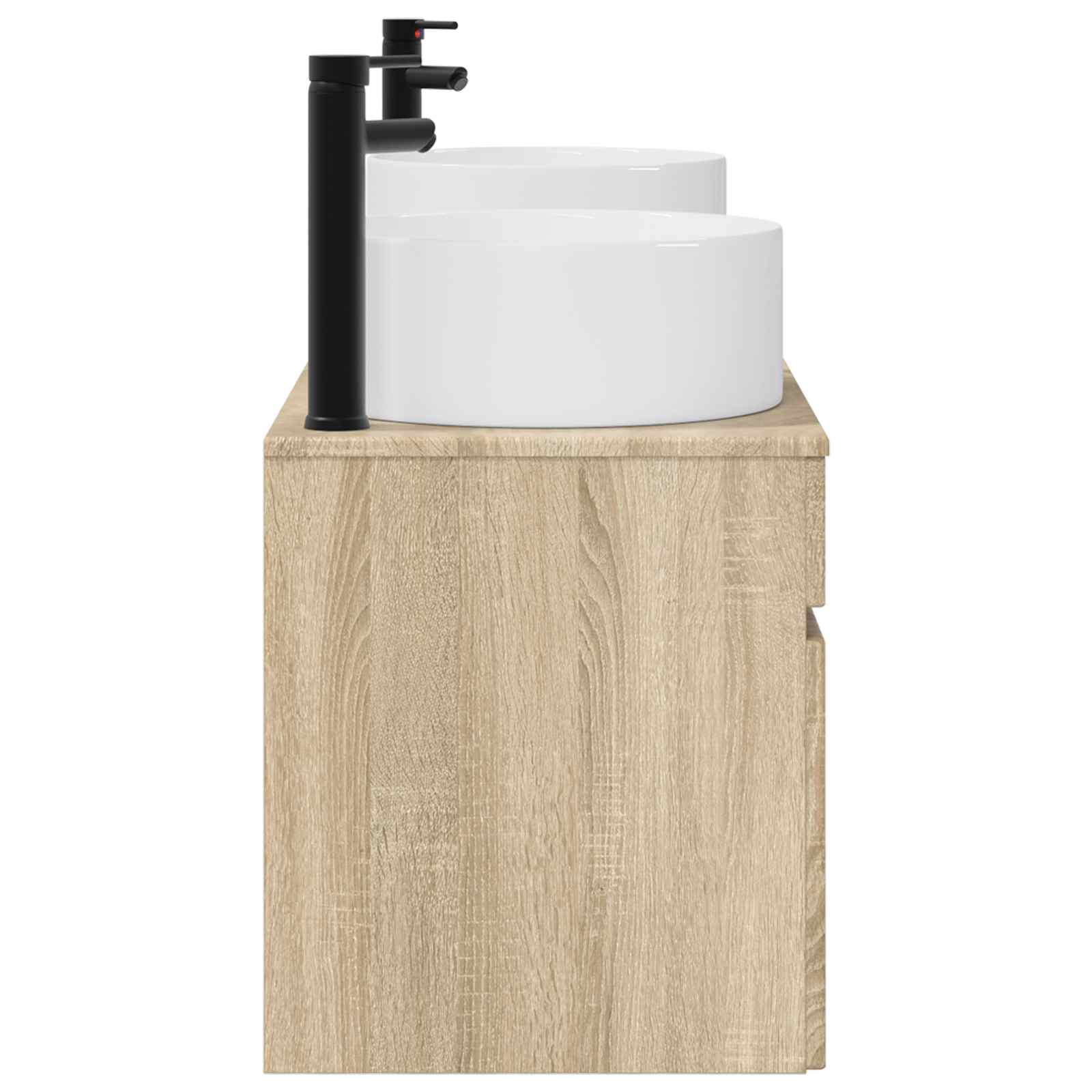 Ensemble d'armoire de salle de bain 3 pc Chêne Sonoma