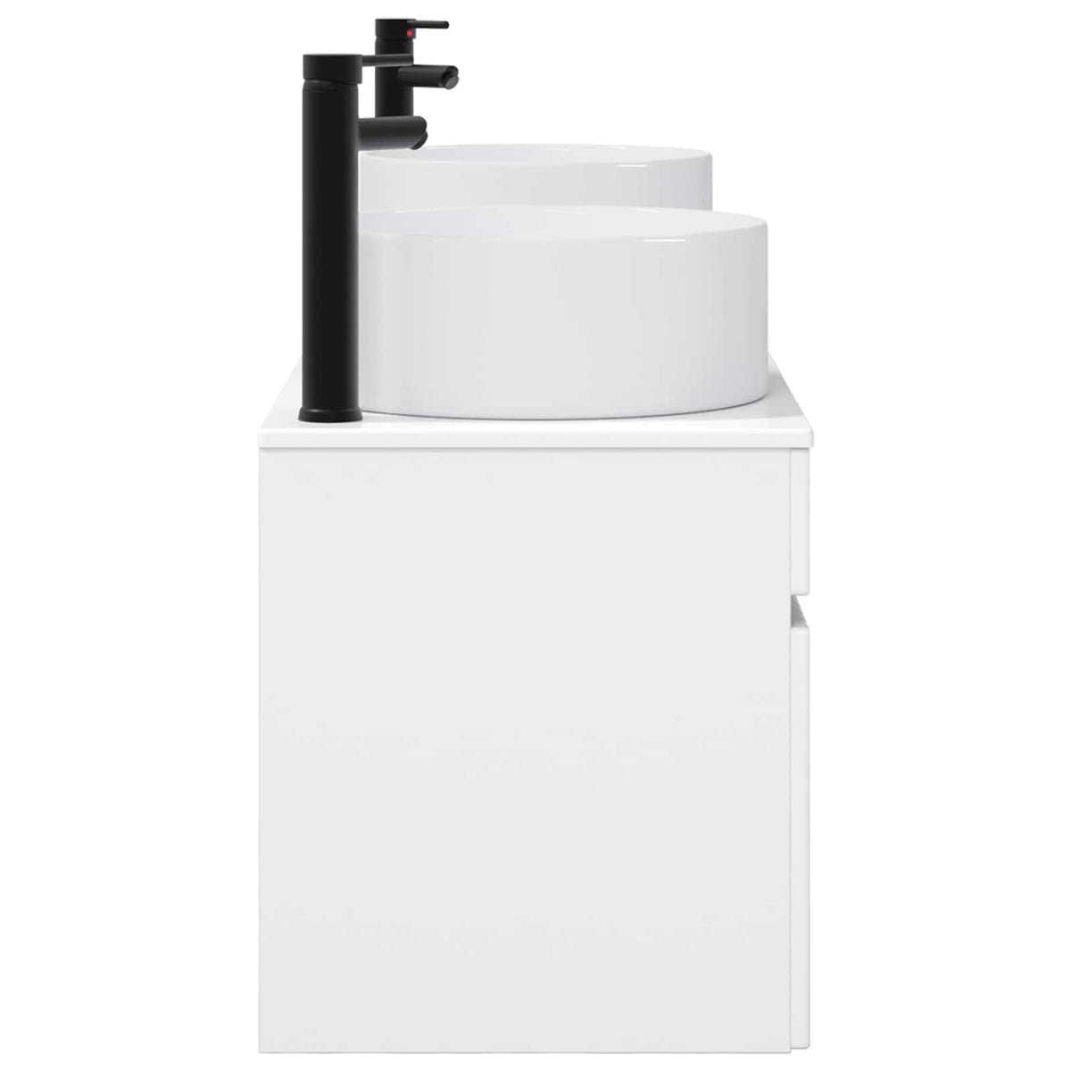 Ensemble d'armoire de salle de bain 3 pc Blanc brillant