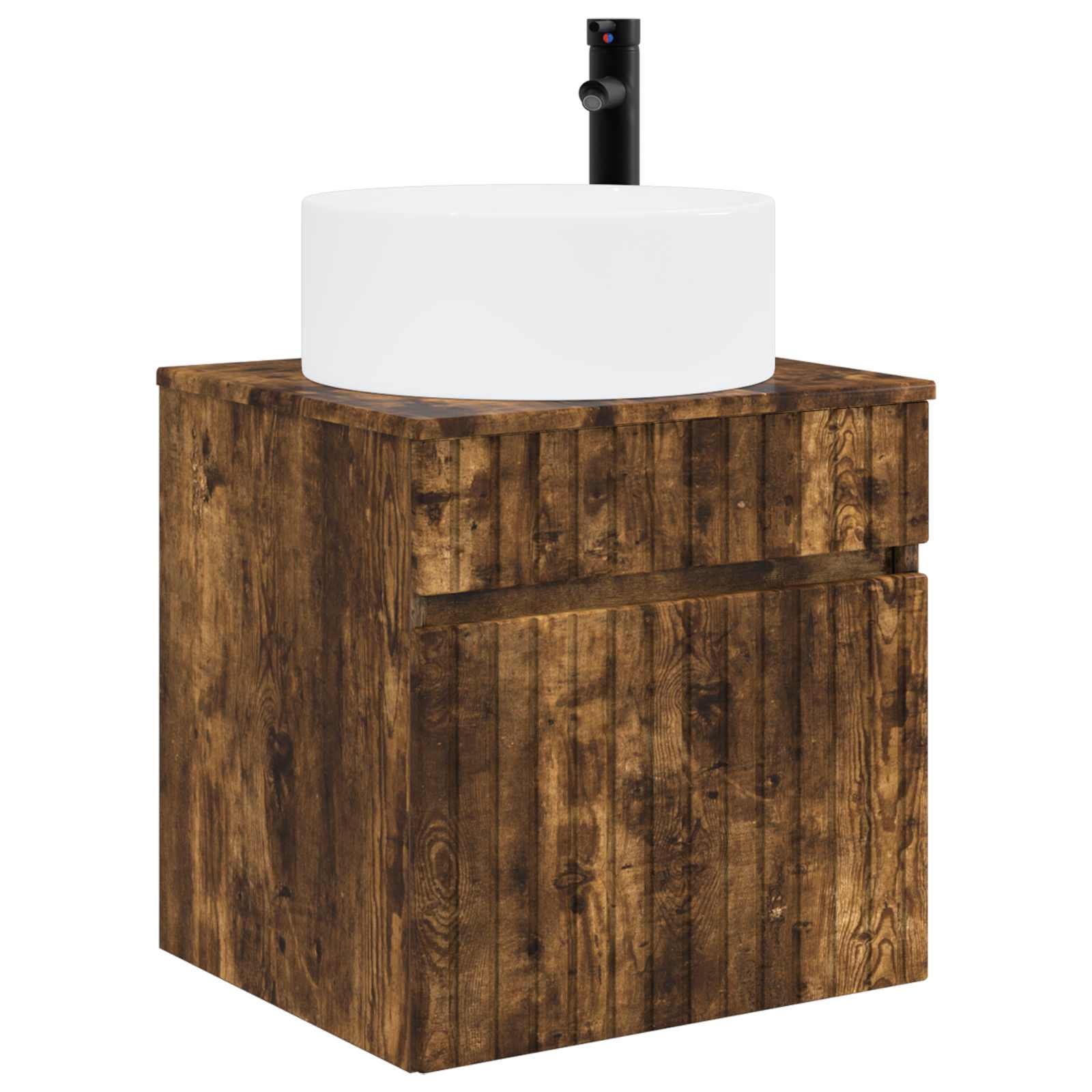 Ensemble d'armoire de salle de bain 3 pc Chêne fumé