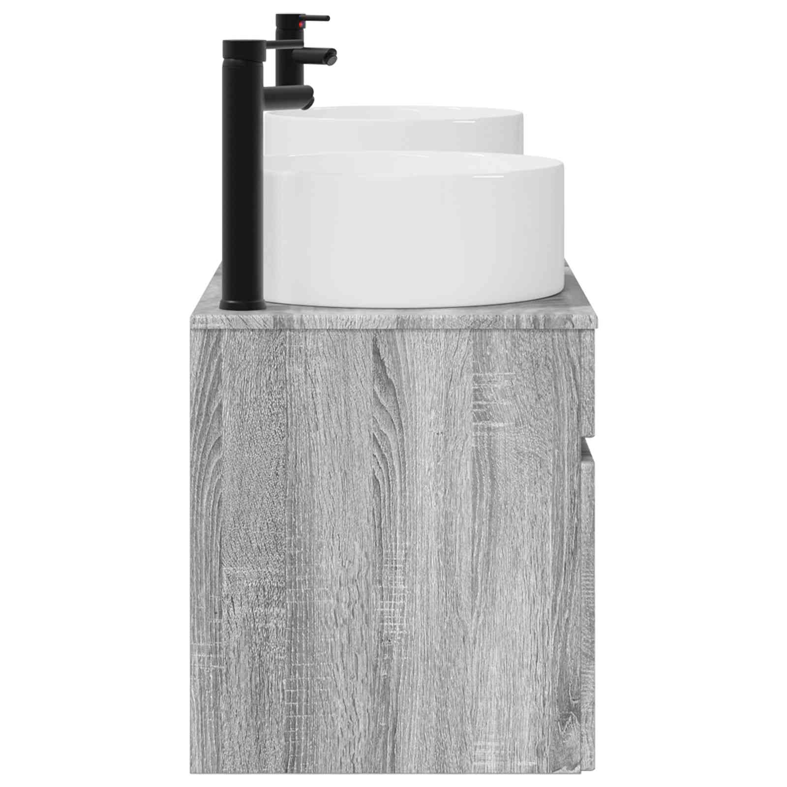 Ensemble d'armoire de salle de bain 3 pc Sonoma gris