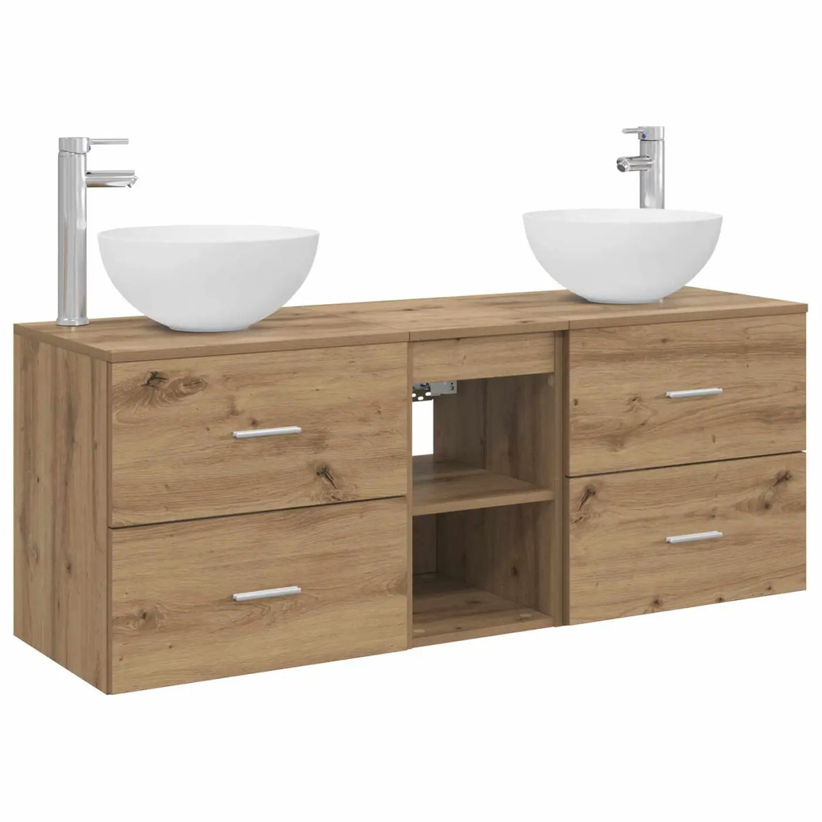Ensemble d’armoire de salle de bain 3 pc Chêne artisanal - XIOS