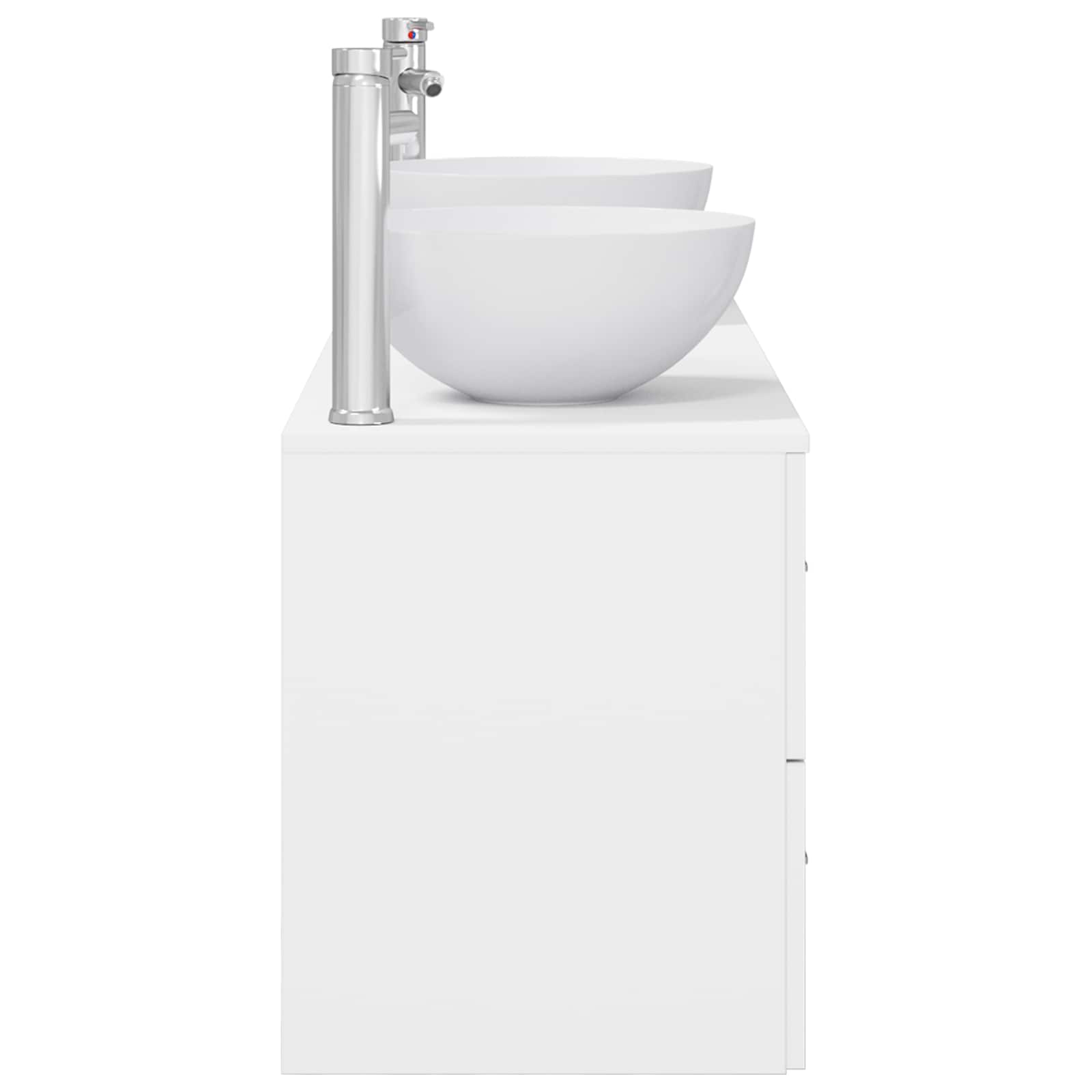Ensemble d'armoire de salle de bain 3 pc Blanc