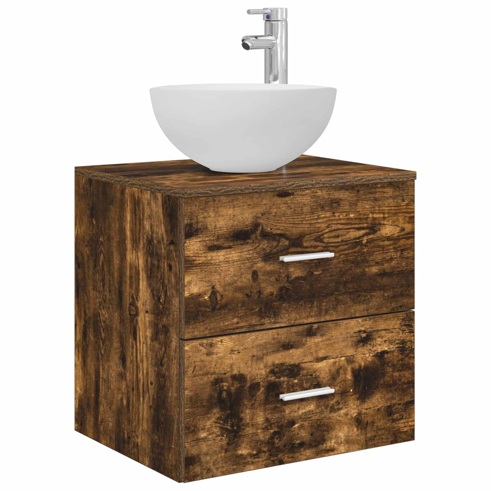 Ensemble d'armoire de salle de bain 3 pc Chêne fumé
