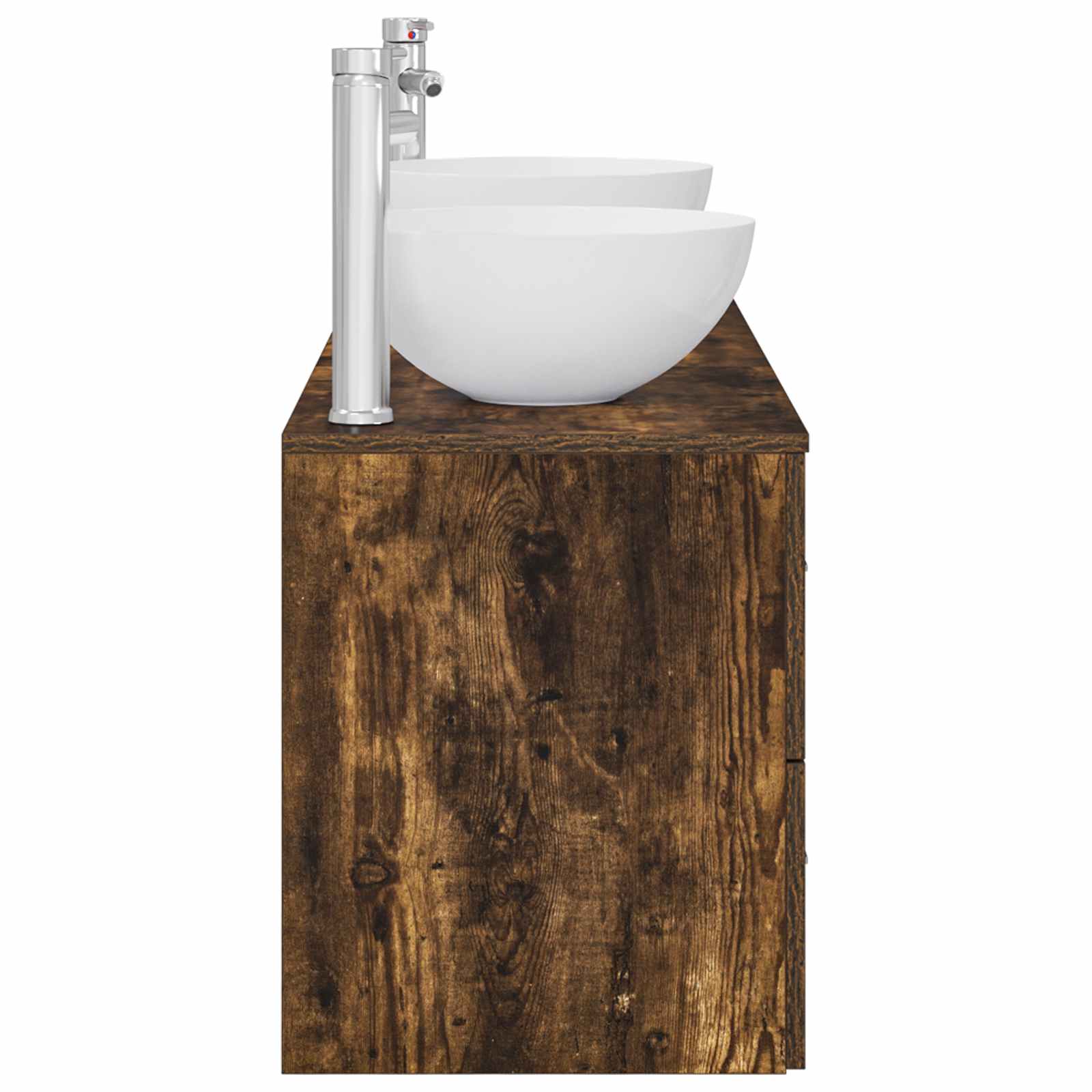Ensemble d'armoire de salle de bain 3 pc Chêne fumé