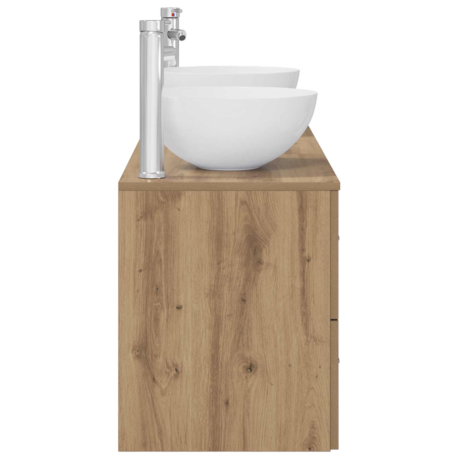 Ensemble d'armoire de salle de bain 3 pc Chêne artisanal