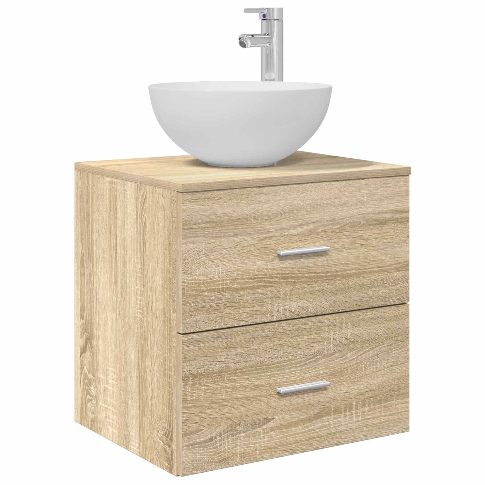 Ensemble d'armoire de salle de bain 3 pc Chêne Sonoma