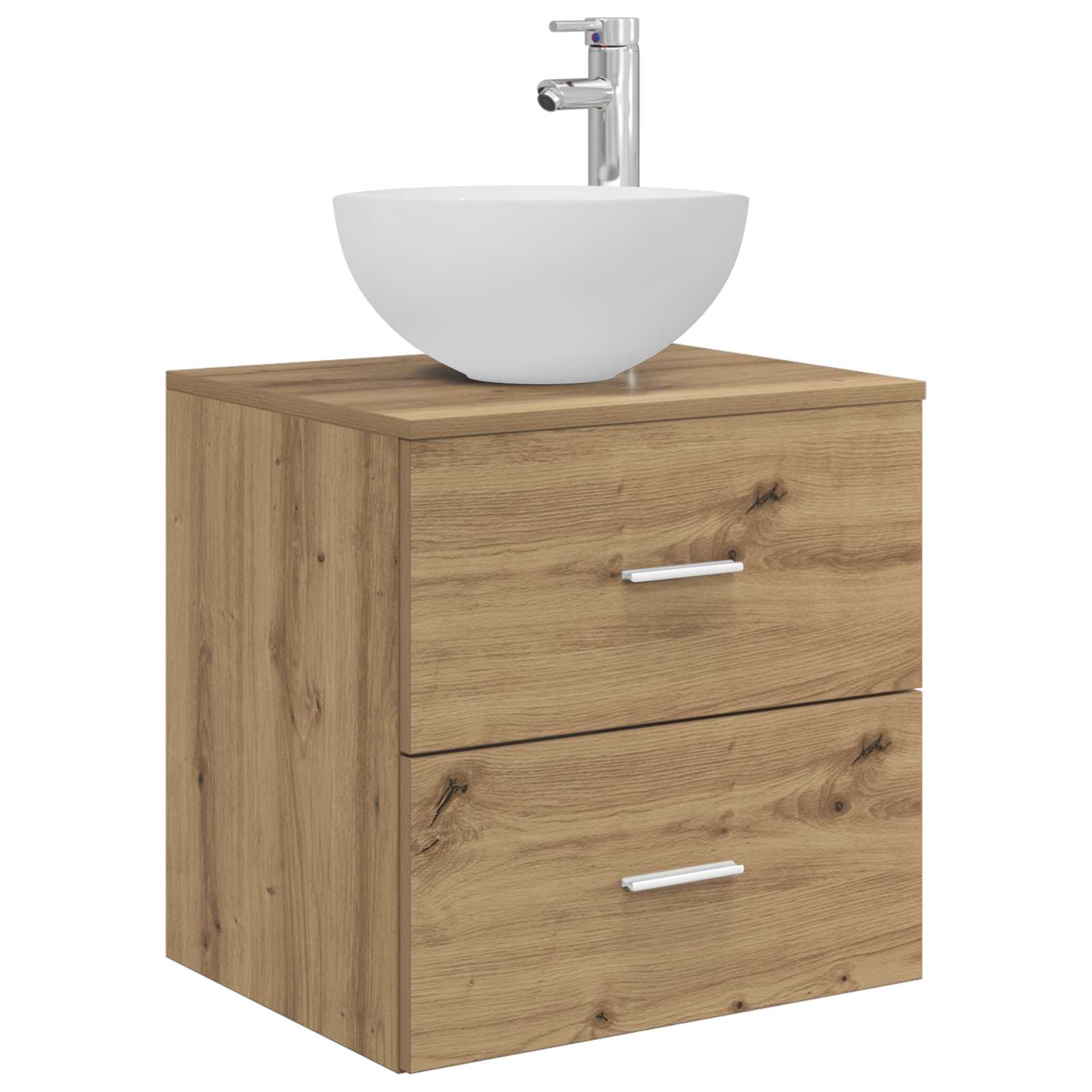 Ensemble d'armoire de salle de bain 3 pc Chêne artisanal
