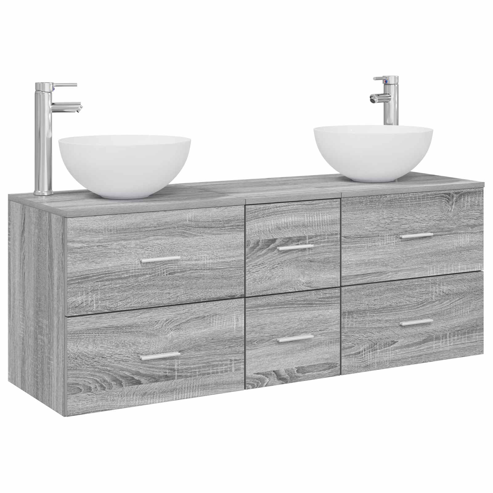 Ensemble d'armoire de salle de bain 3 pc Sonoma gris