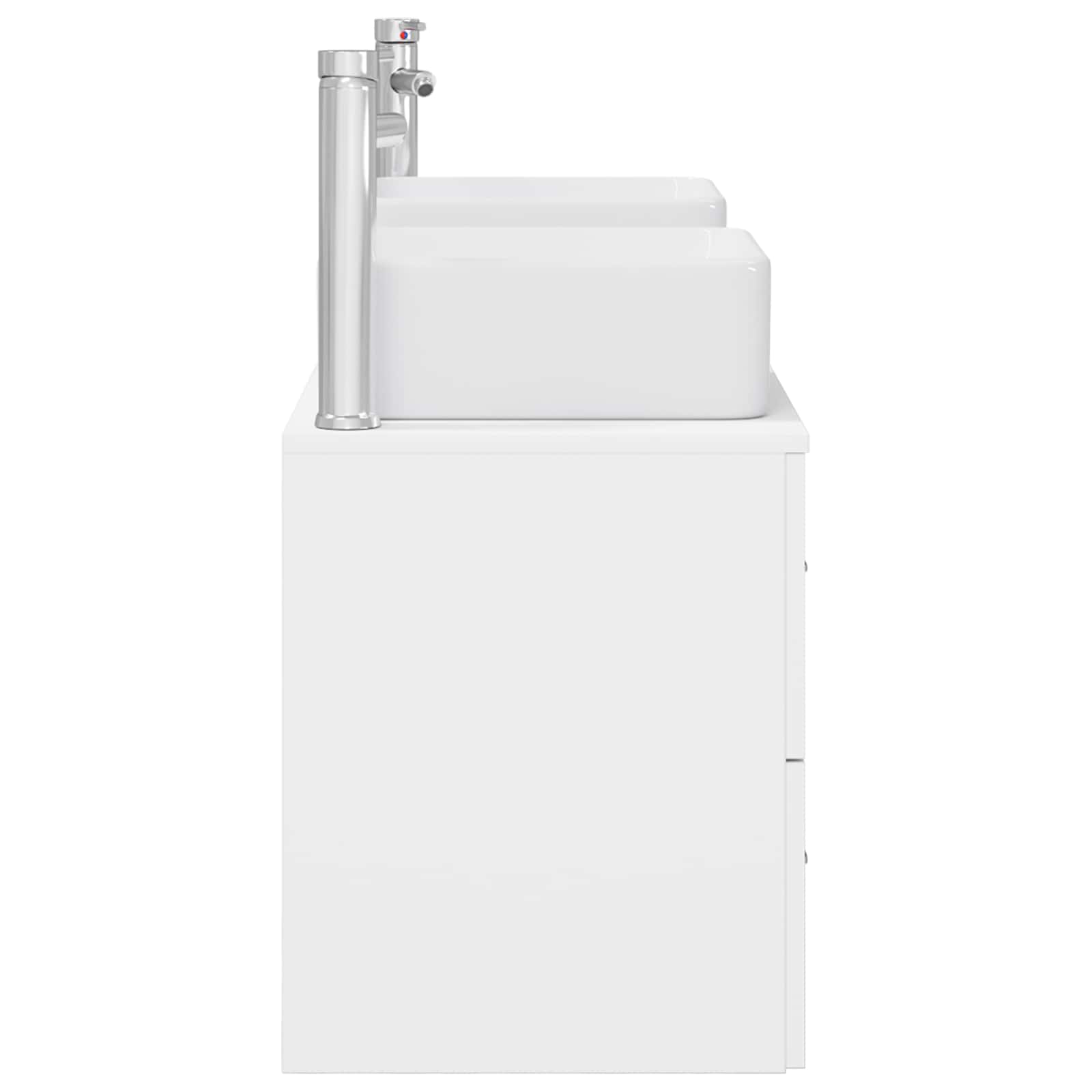 Ensemble d'armoire de salle de bain 3 pc Blanc