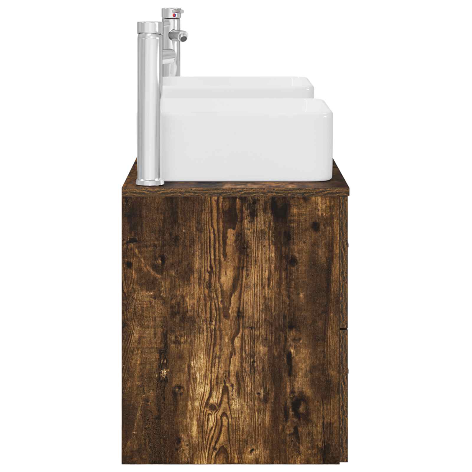 Ensemble d'armoire de salle de bain 3 pc Chêne fumé