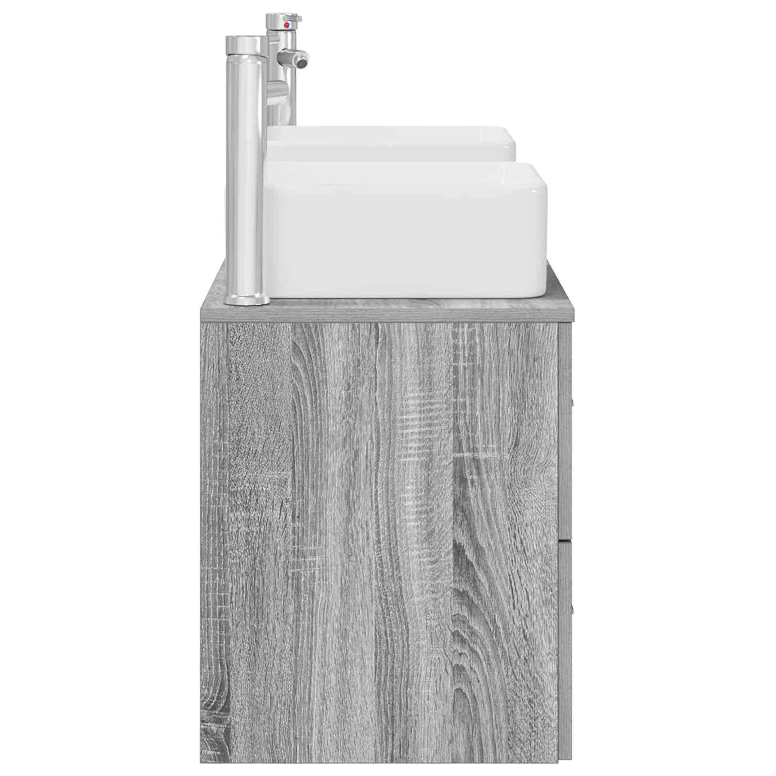 Ensemble d'armoire de salle de bain 3 pc Sonoma gris