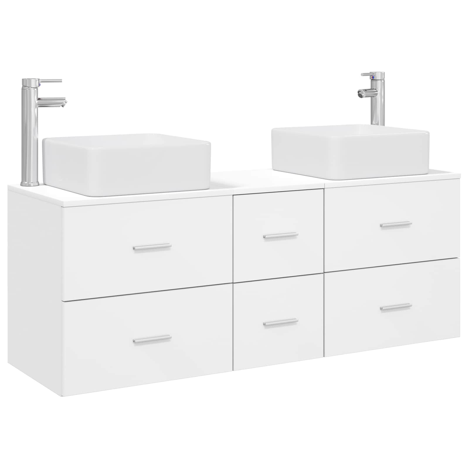 Ensemble d'armoire de salle de bain 3 pc Blanc