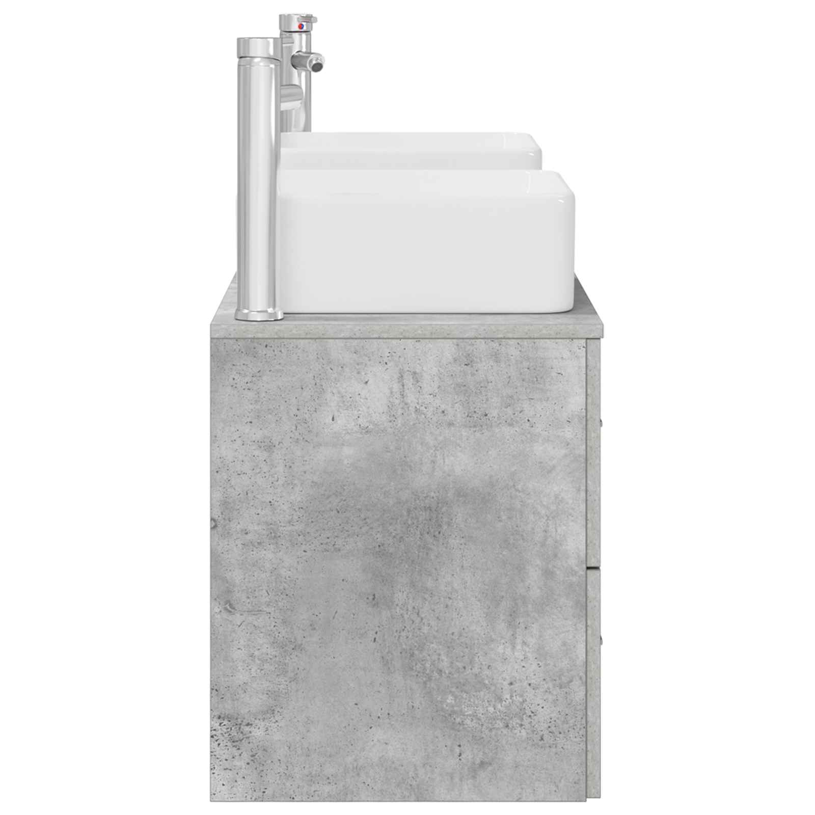 Ensemble d'armoire de salle de bain 3 pc Gris béton
