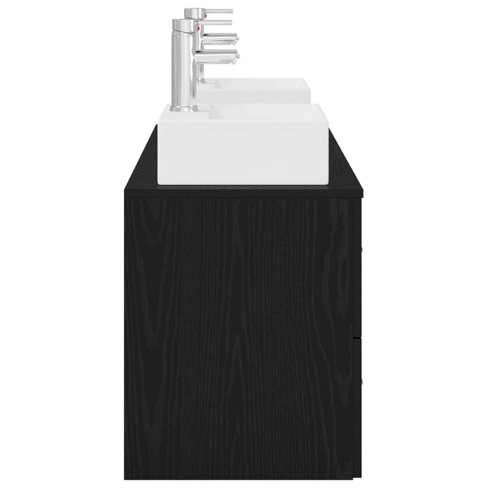 Ensemble d'armoire de salle de bain 3 pc Noir