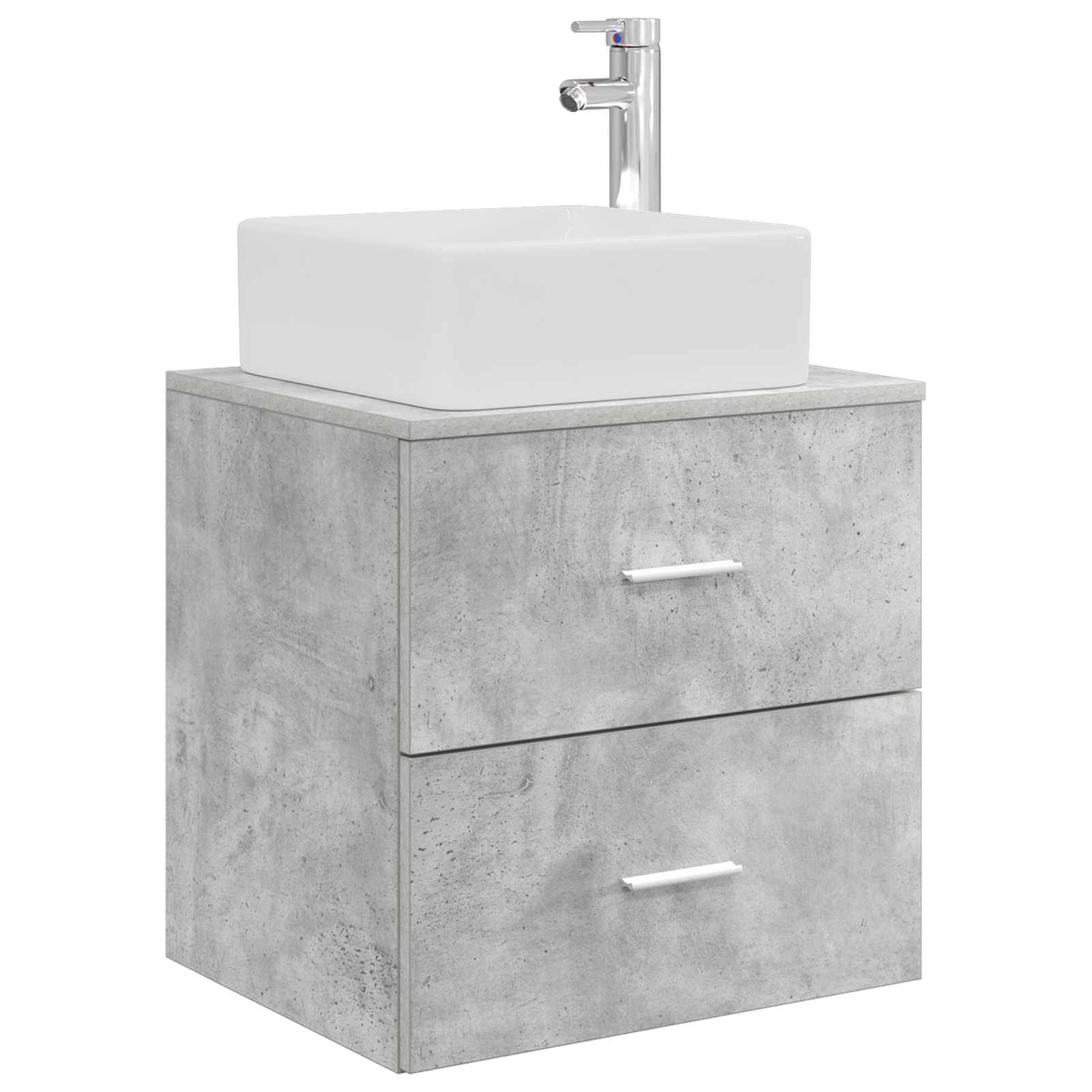 Ensemble d'armoire de salle de bain 3 pc Gris béton
