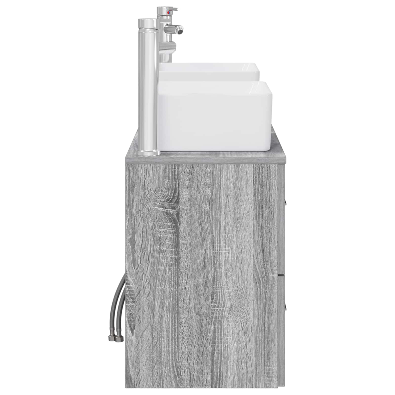 Ensemble d'armoire de salle de bain 3 pc Sonoma gris