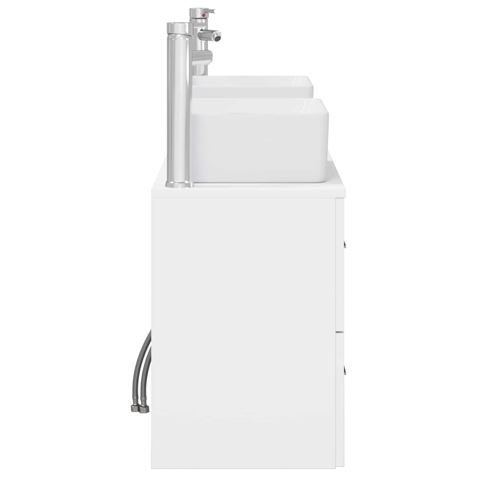 Ensemble d'armoire de salle de bain 3 pc Blanc