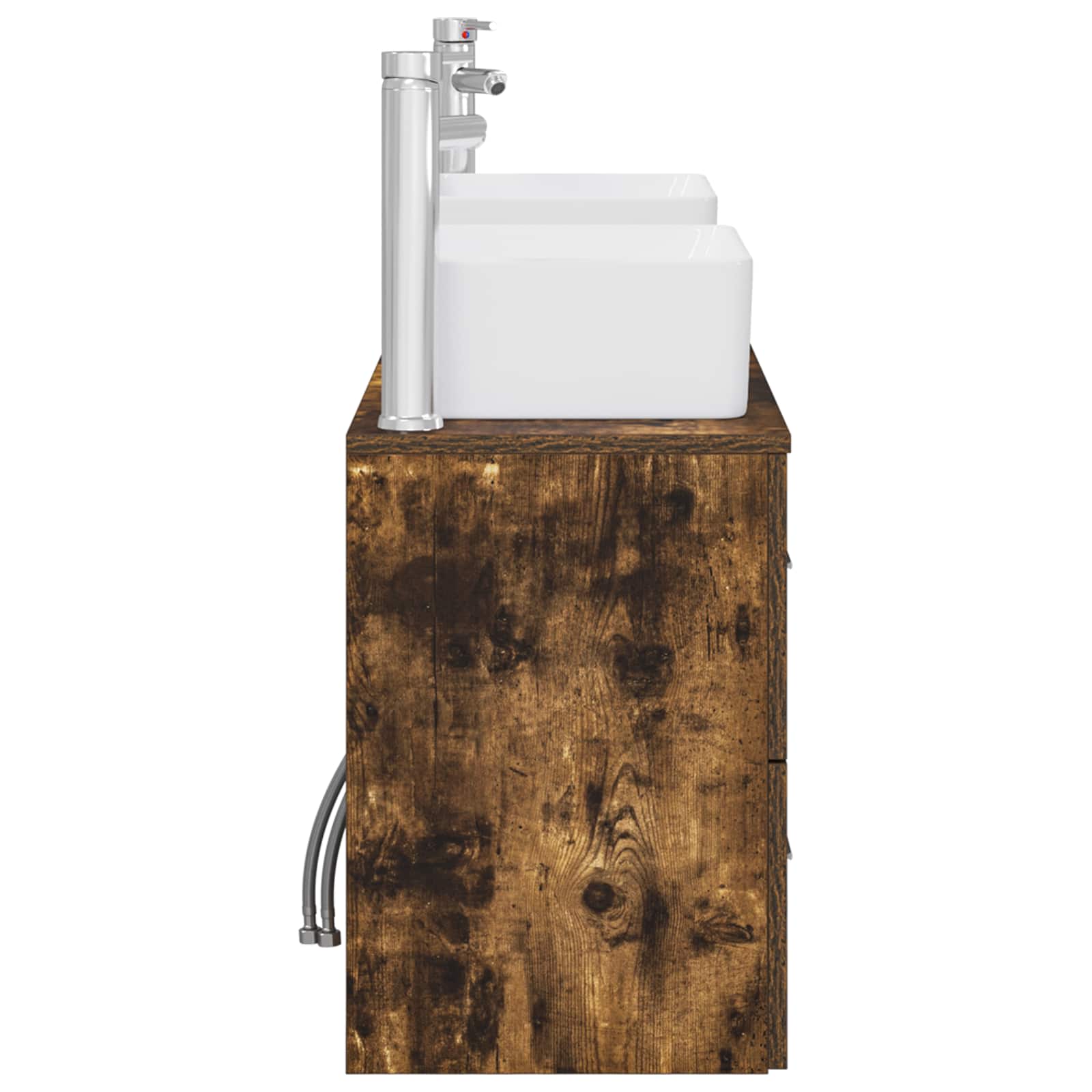 Ensemble d'armoire de salle de bain 3 pc Chêne fumé
