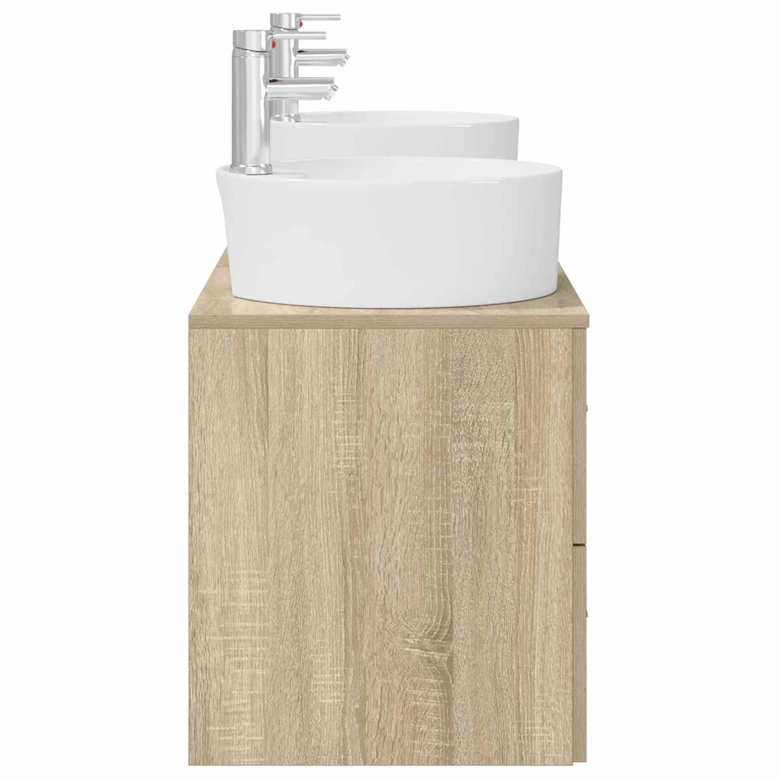Ensemble d'armoire de salle de bain 3 pc Chêne Sonoma