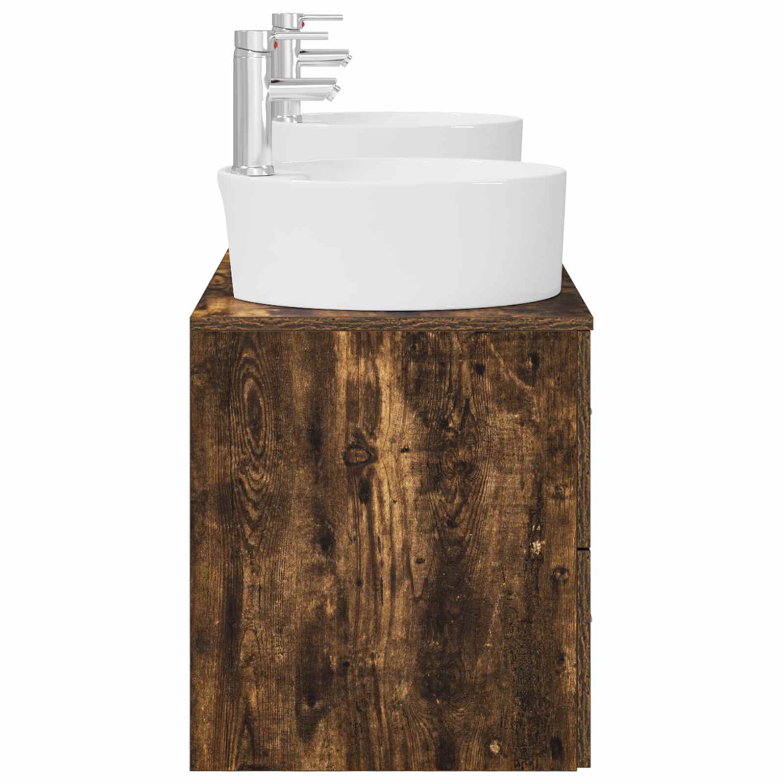Ensemble d'armoire de salle de bain 3 pc Chêne fumé
