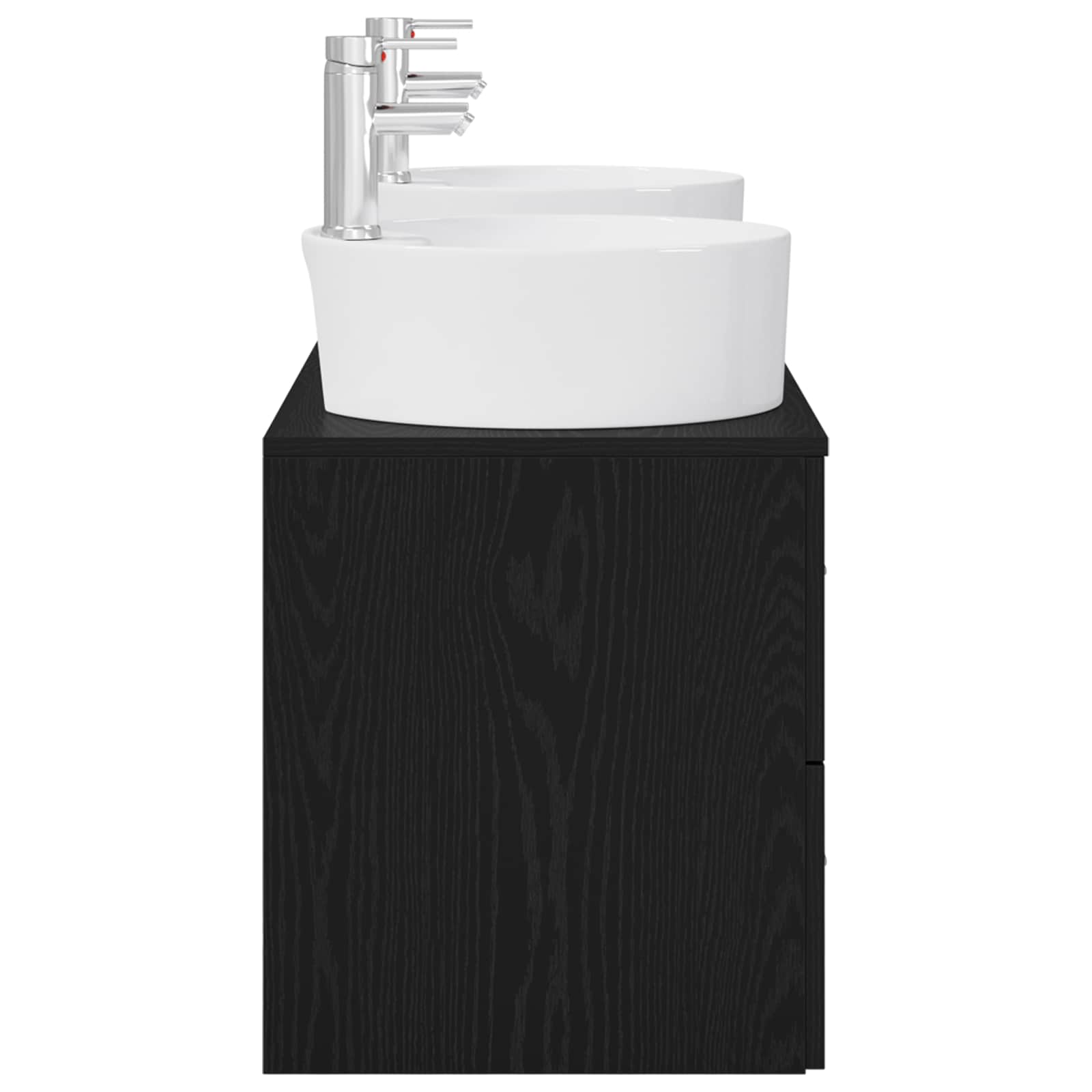 Ensemble d'armoire de salle de bain 3 pc Noir