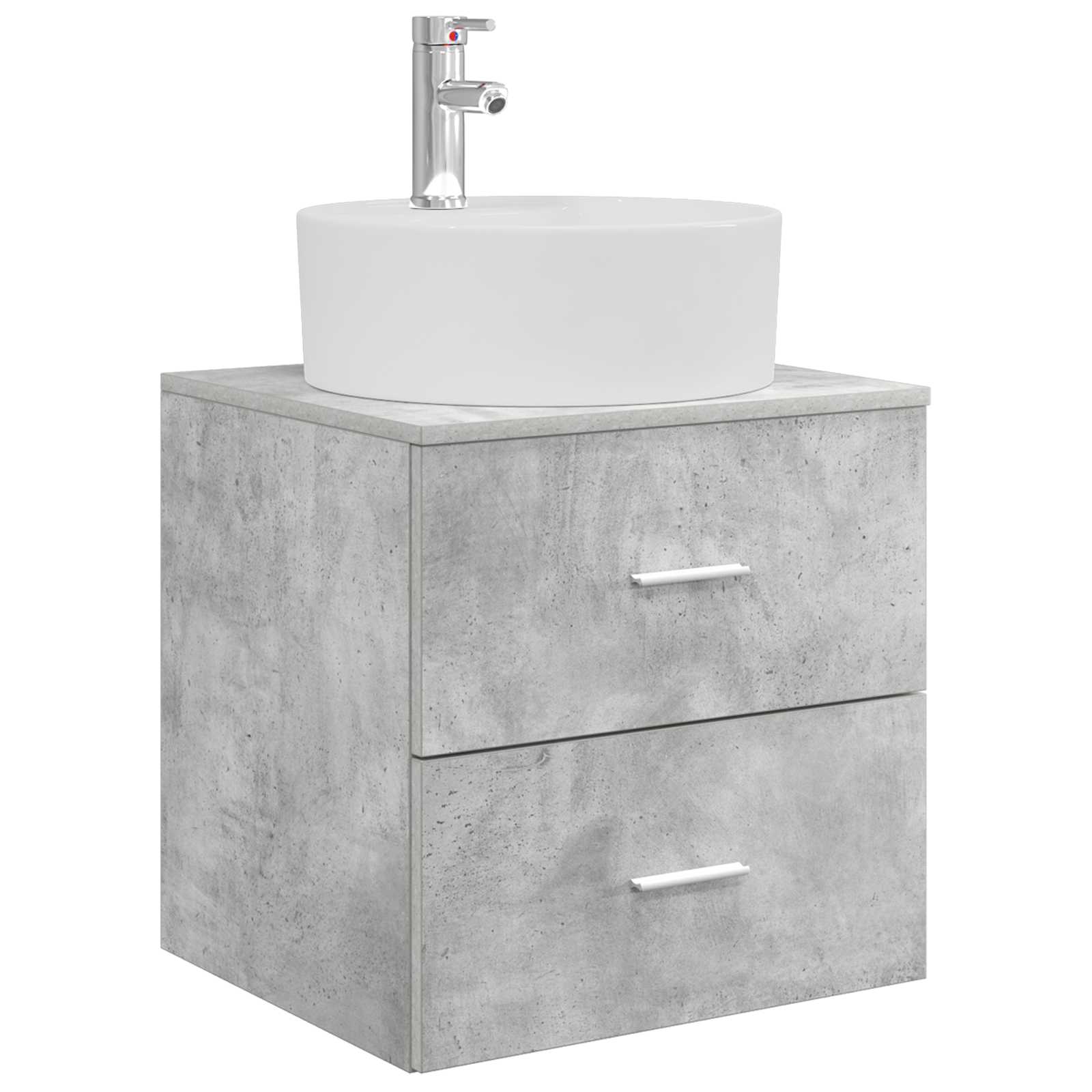 Ensemble d'armoire de salle de bain 3 pc Gris béton