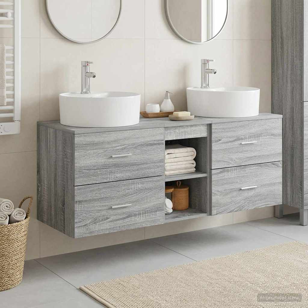 Ensemble d'armoire de salle de bain 3 pc Sonoma gris
