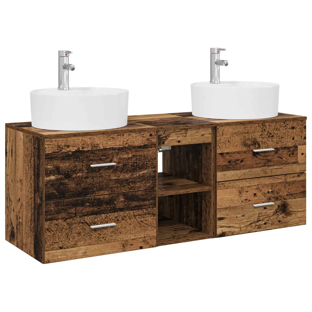 Ensemble d’armoire de salle de bain 3 pc Bois ancien - XIOS