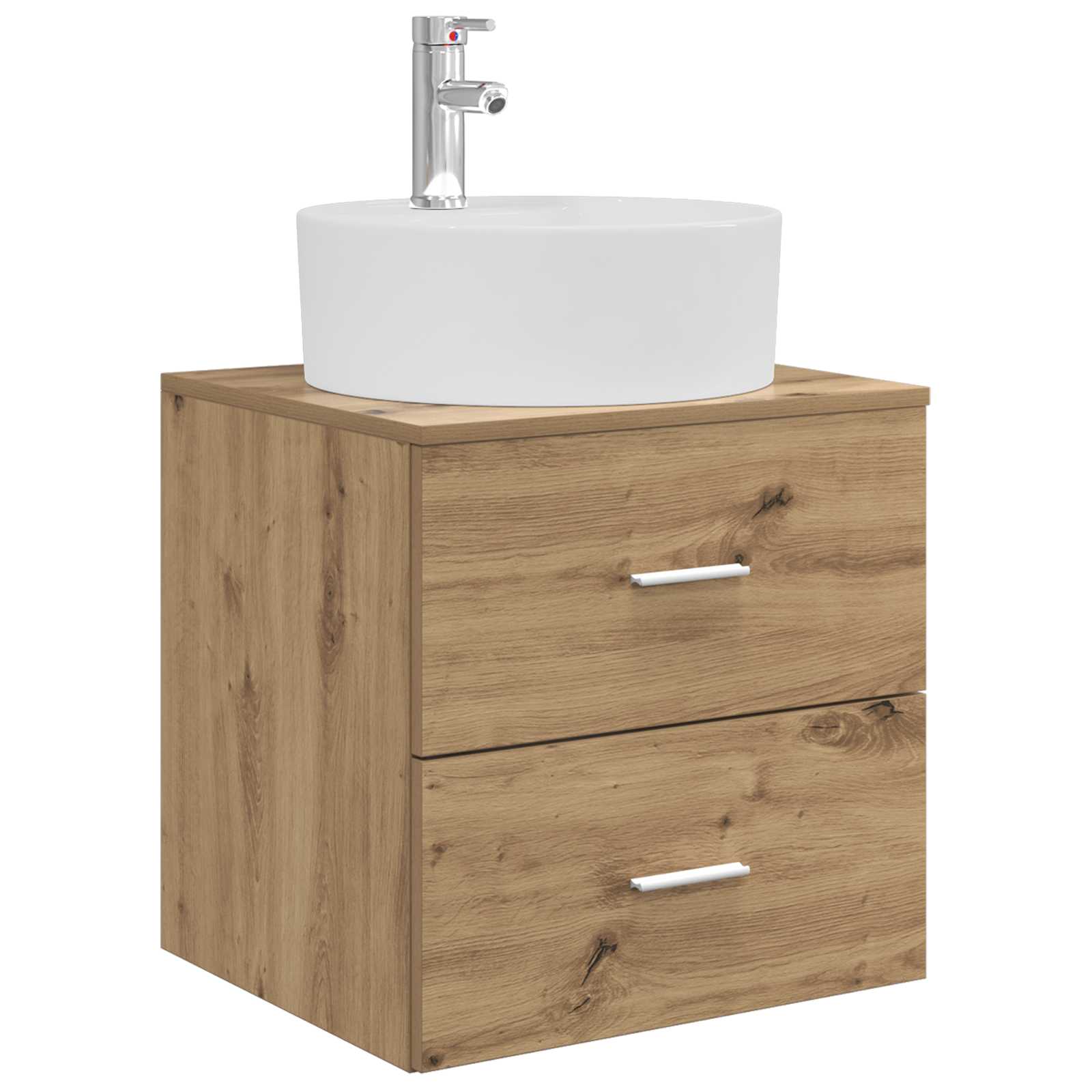 Ensemble d'armoire de salle de bain 3 pc Chêne artisanal