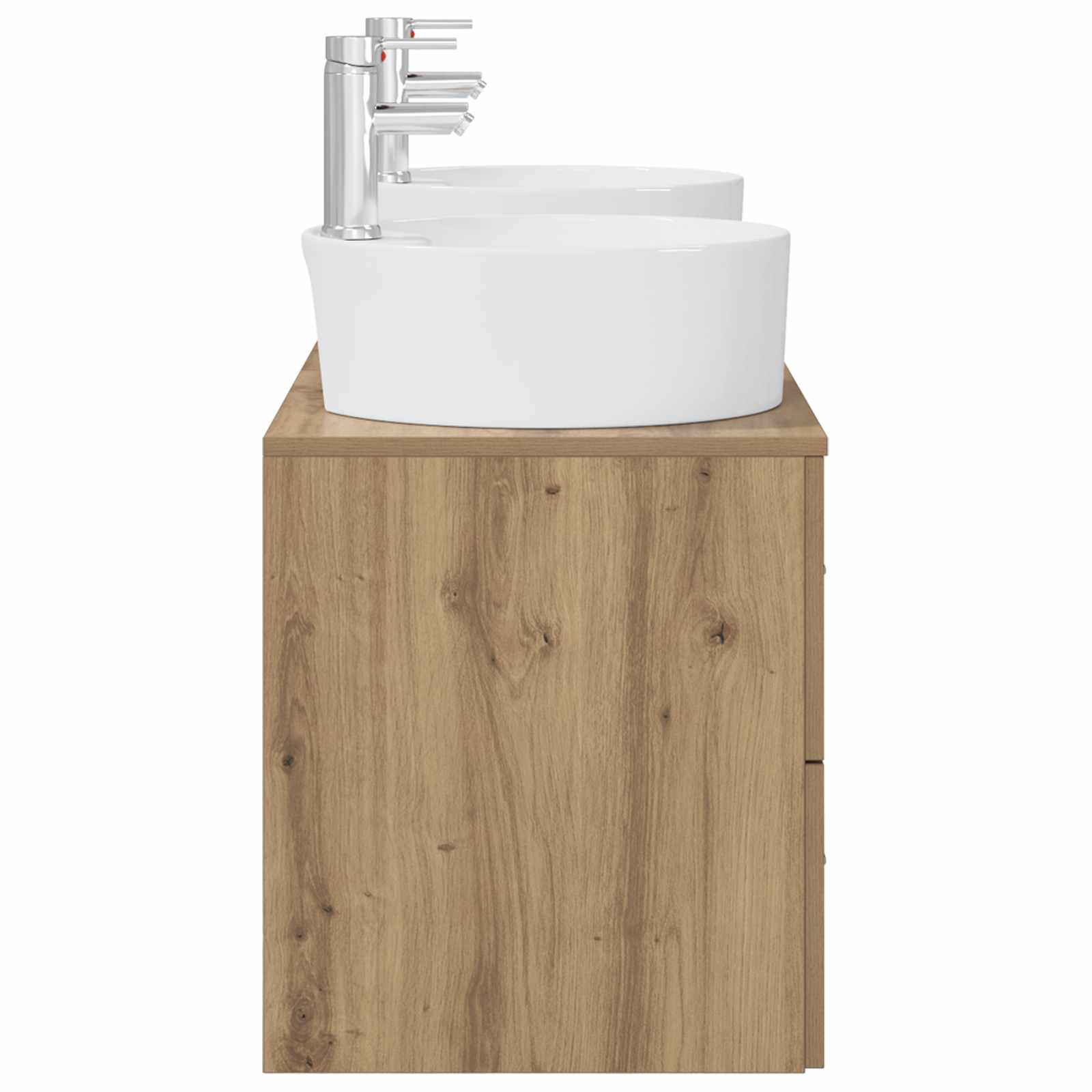 Ensemble d'armoire de salle de bain 3 pc Chêne artisanal
