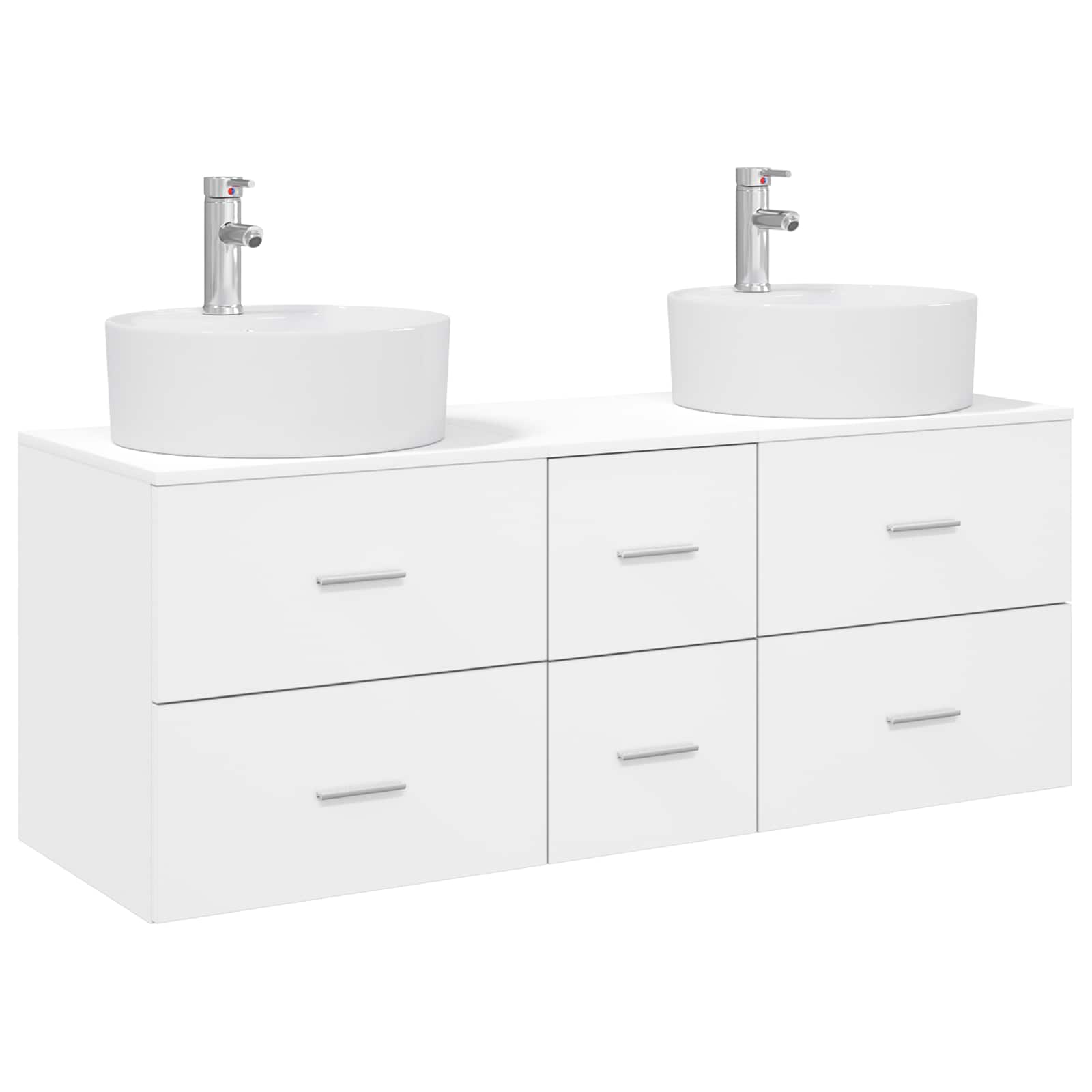Ensemble de mobilier de salle de bain 3 pc Blanc