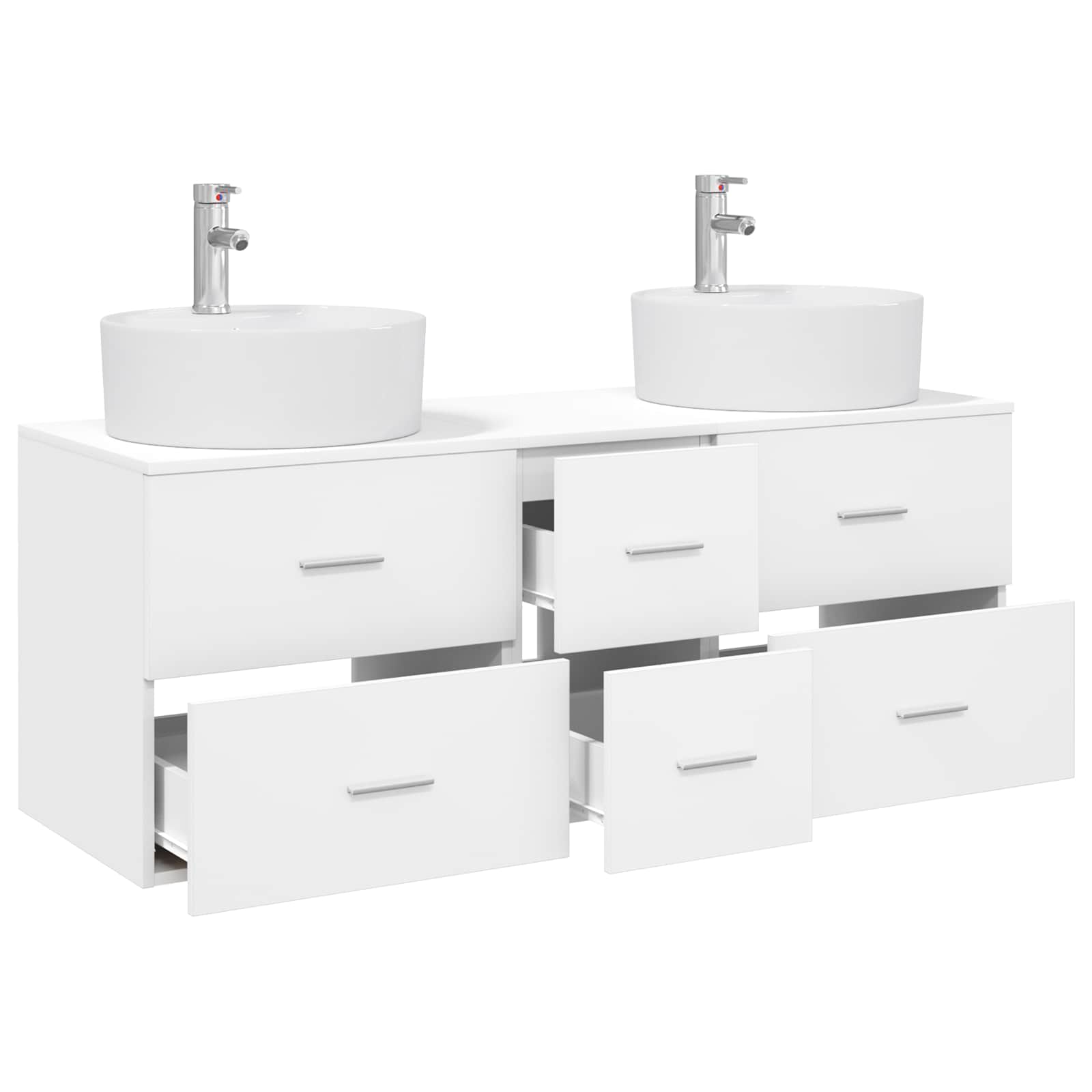 Ensemble de mobilier de salle de bain 3 pc Blanc