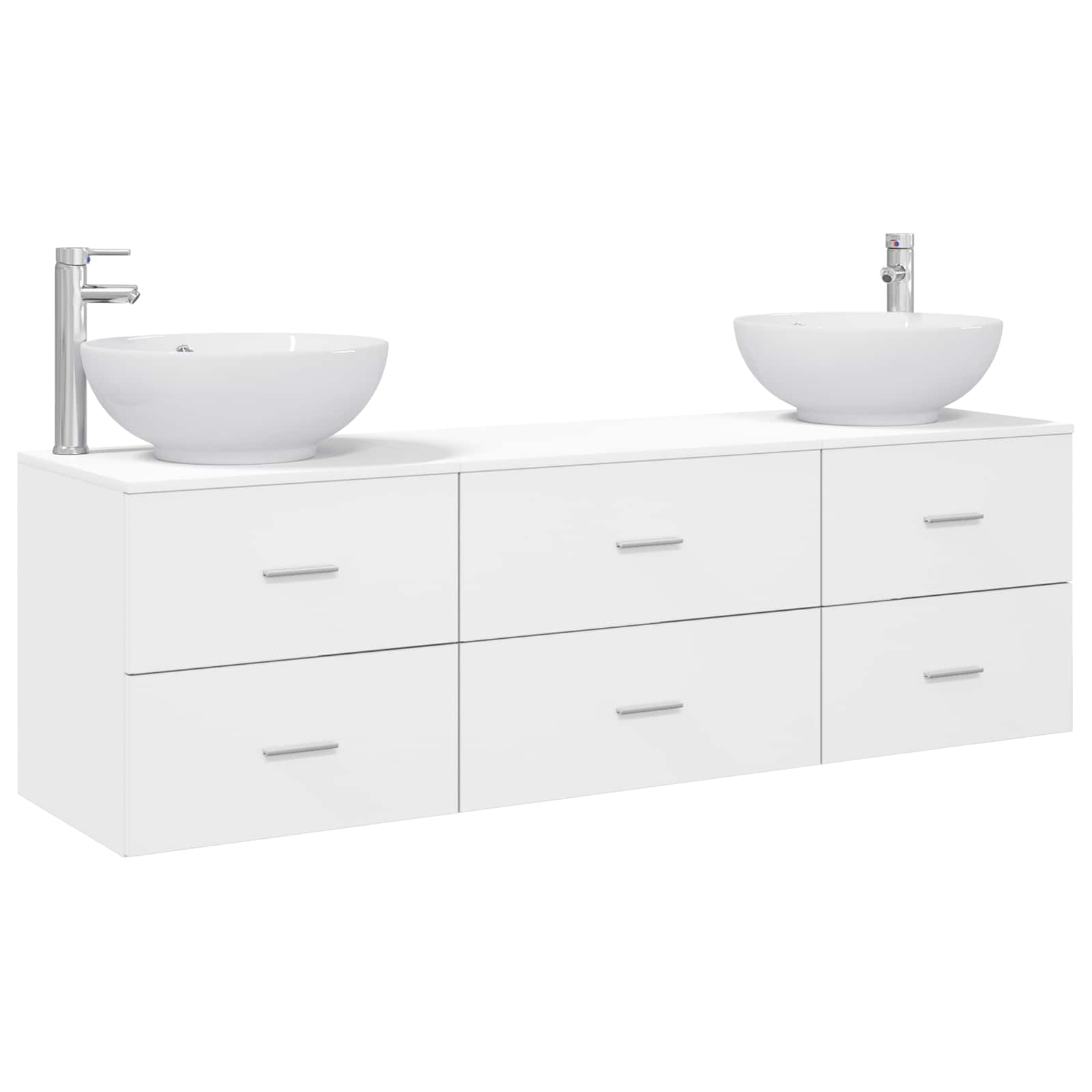 Ensemble de mobilier de salle de bain 3 pc Blanc