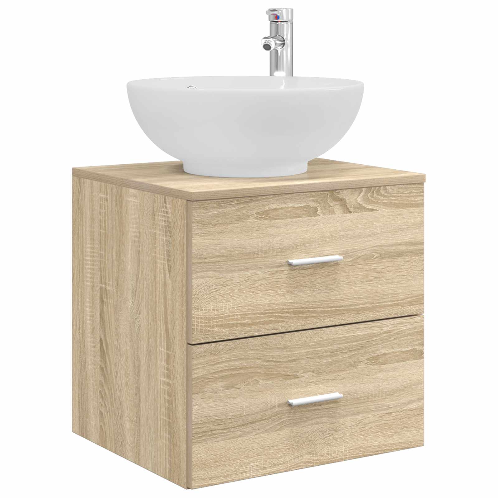 Ensemble de mobilier de salle de bain 3 pc Chêne Sonoma