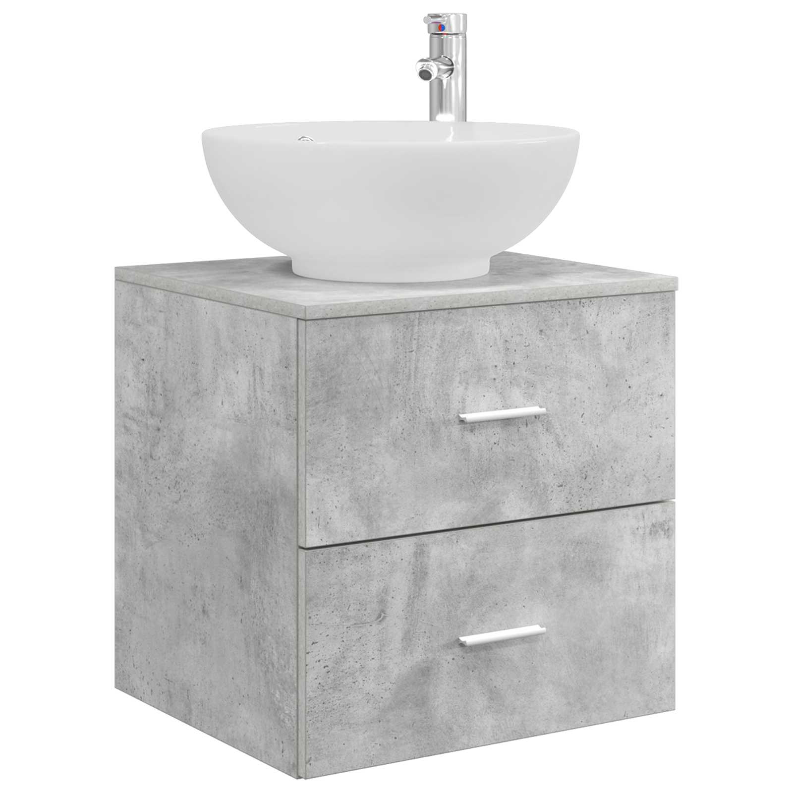 Ensemble de mobilier de salle de bain 3 pc Gris béton