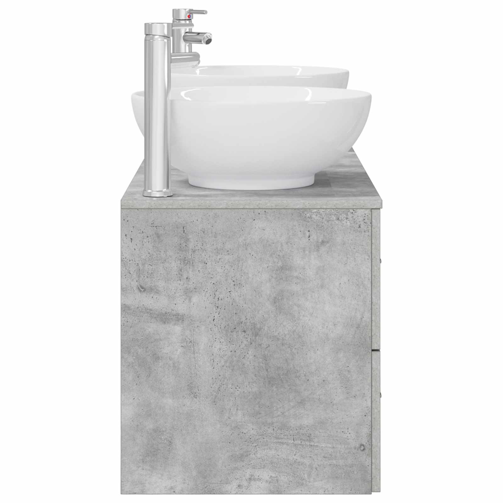 Ensemble de mobilier de salle de bain 3 pc Gris béton
