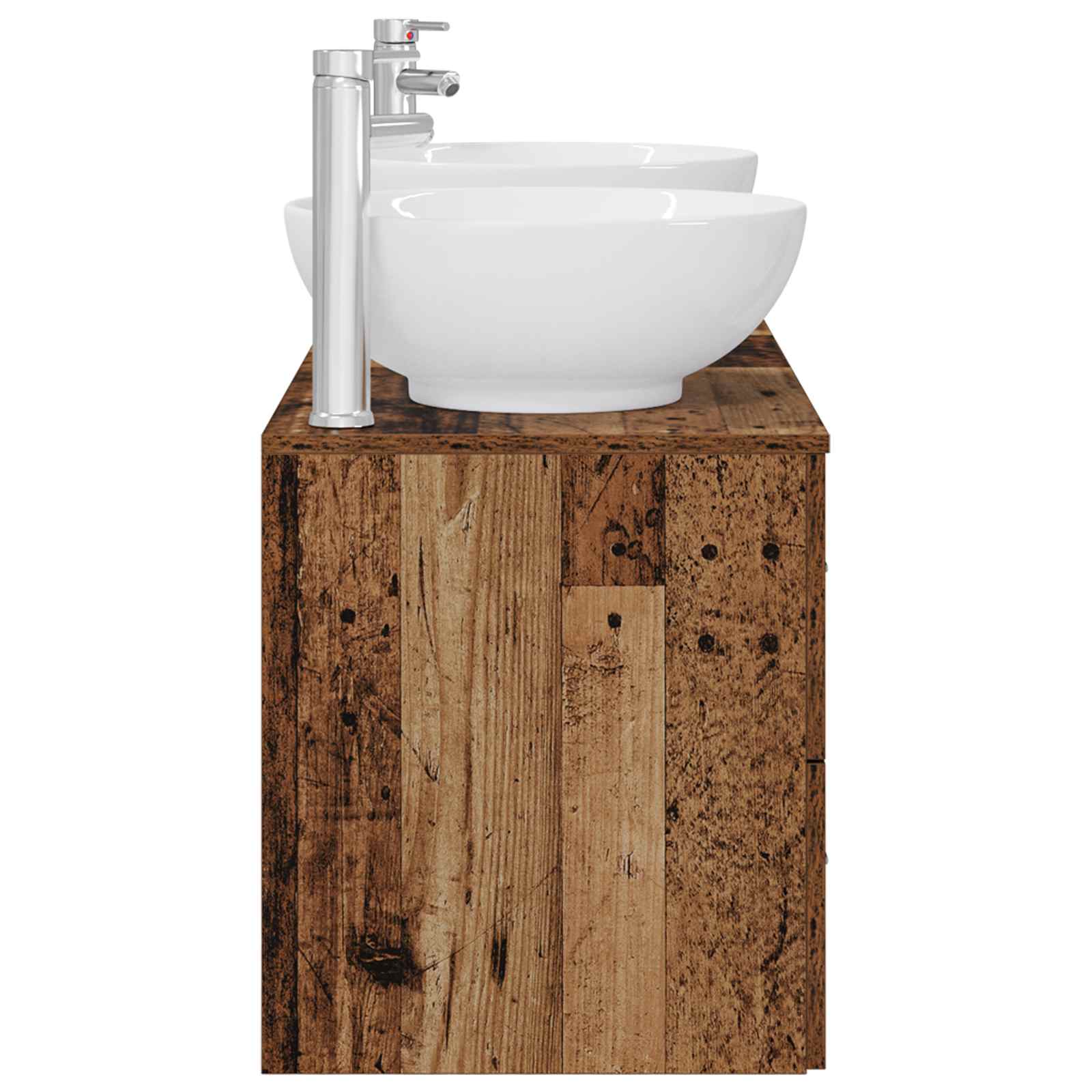 Ensemble de mobilier de salle de bain 3 pc Bois ancien
