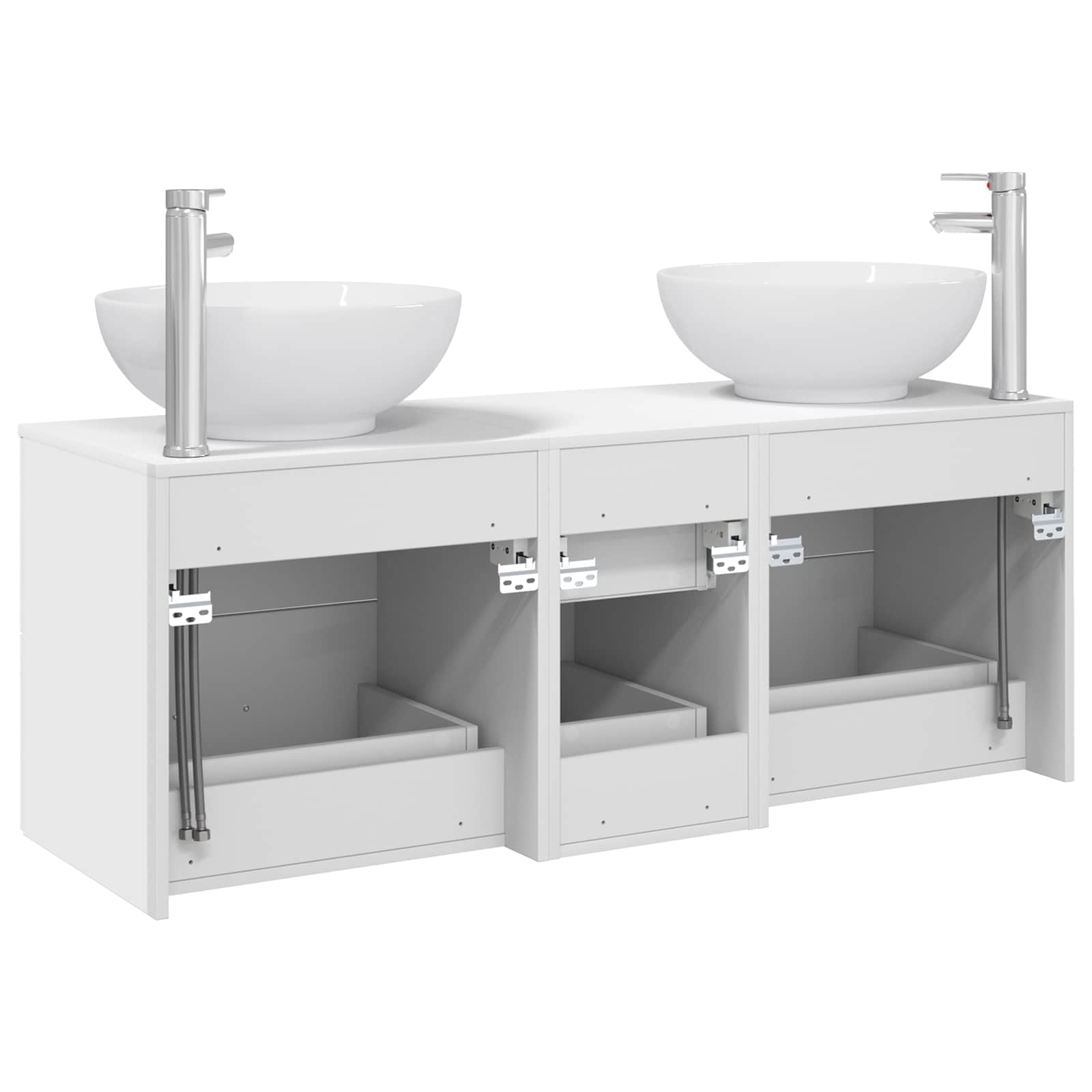 Ensemble de mobilier de salle de bain 3 pc Blanc
