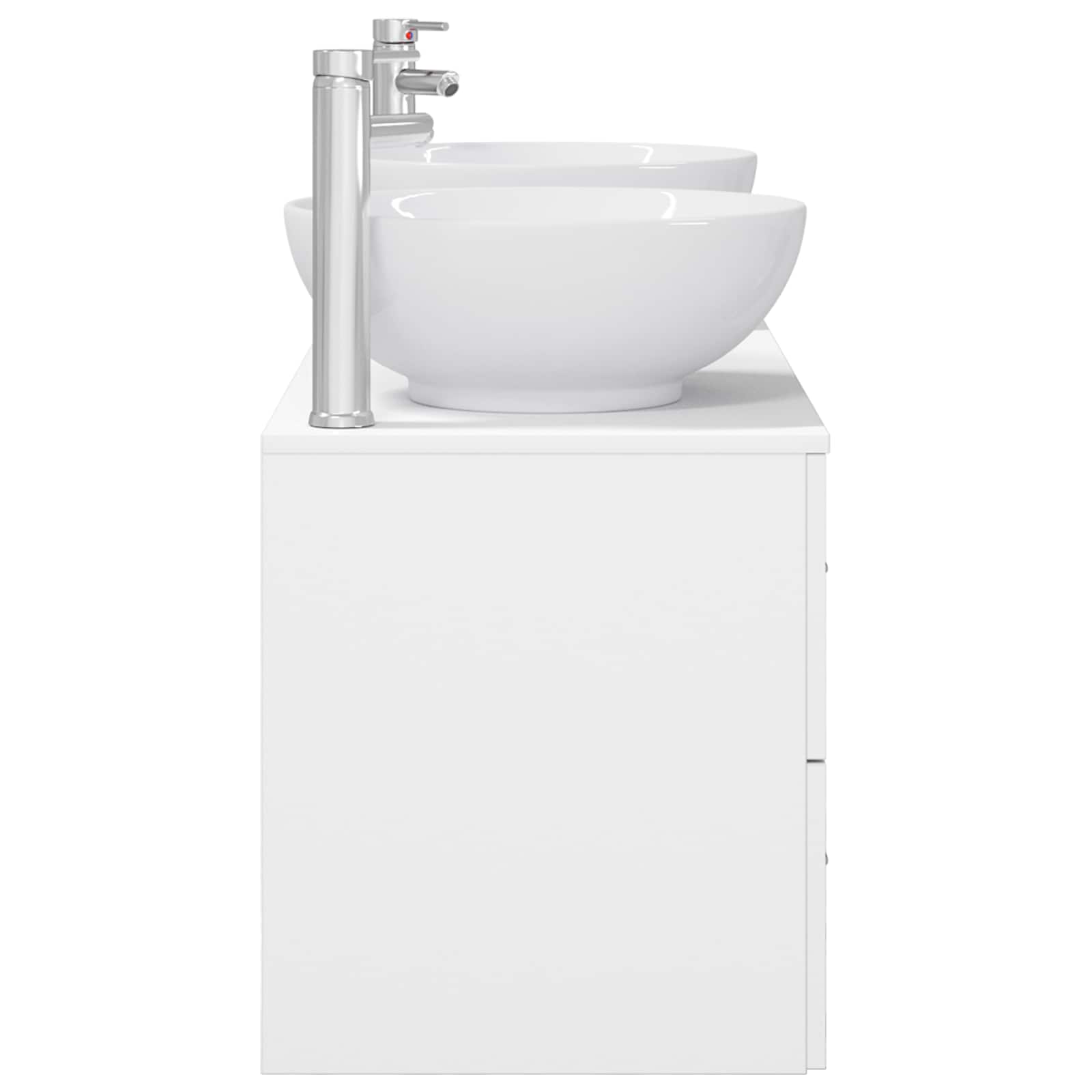 Ensemble de mobilier de salle de bain 3 pc Blanc